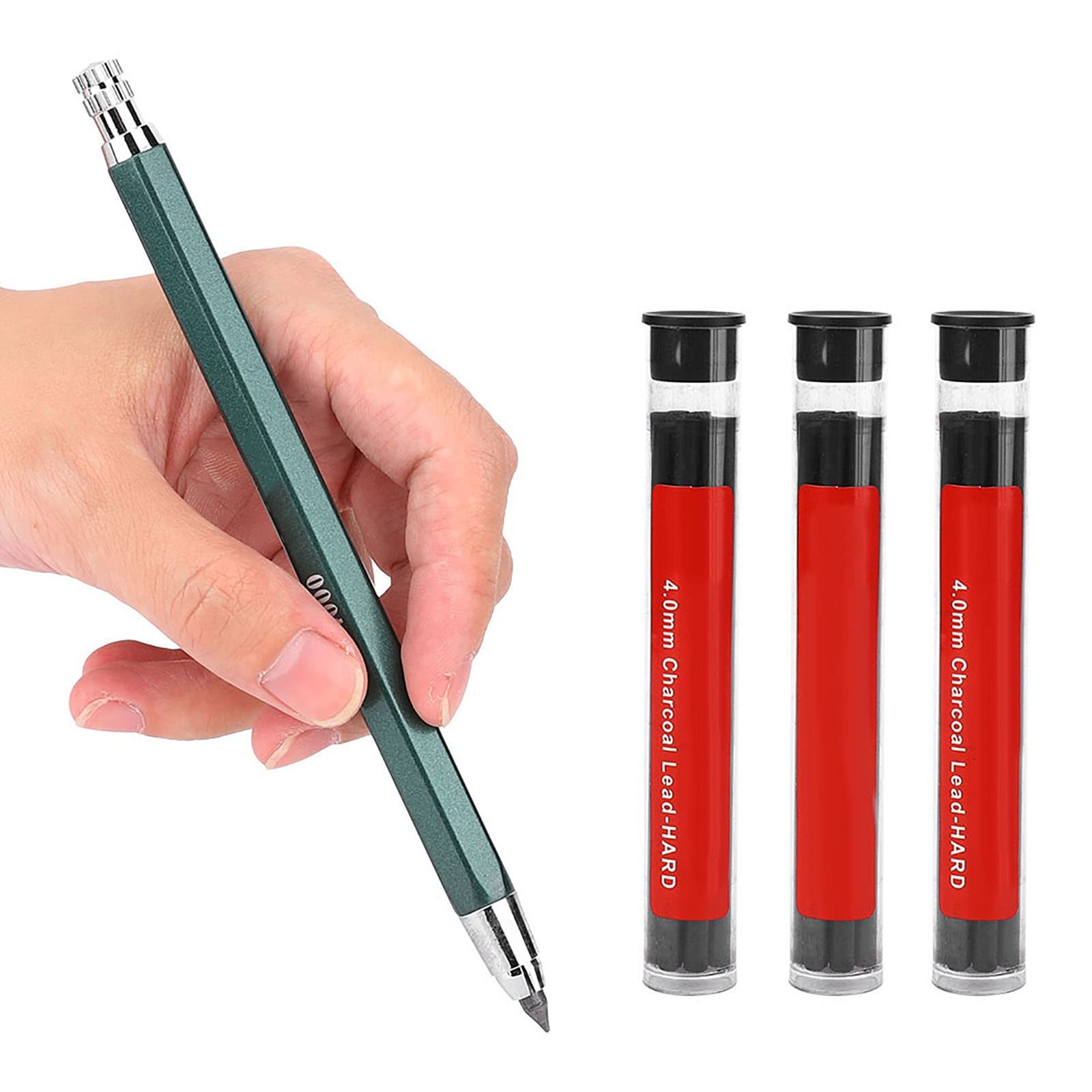 4mm Lead Holder Mechanical Clutch Pencil Charcoal Core Art Sketching Marking