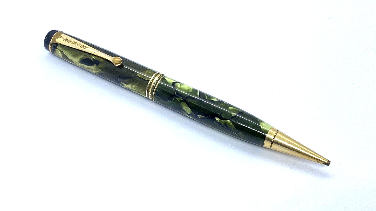 VINTAGE PARKER SENIOR DUOFOLD MECHANICAL PENCIL IN SEA GREEN MADE IN CANADA