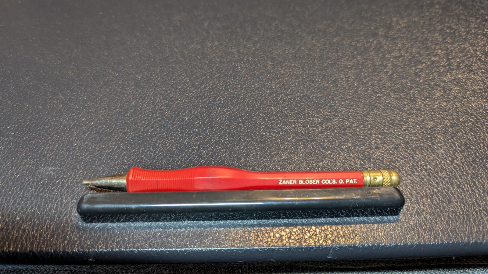Vintage Zaner Bloser Col’s.Pat Red Silver and gold colors, ink pen needs refill