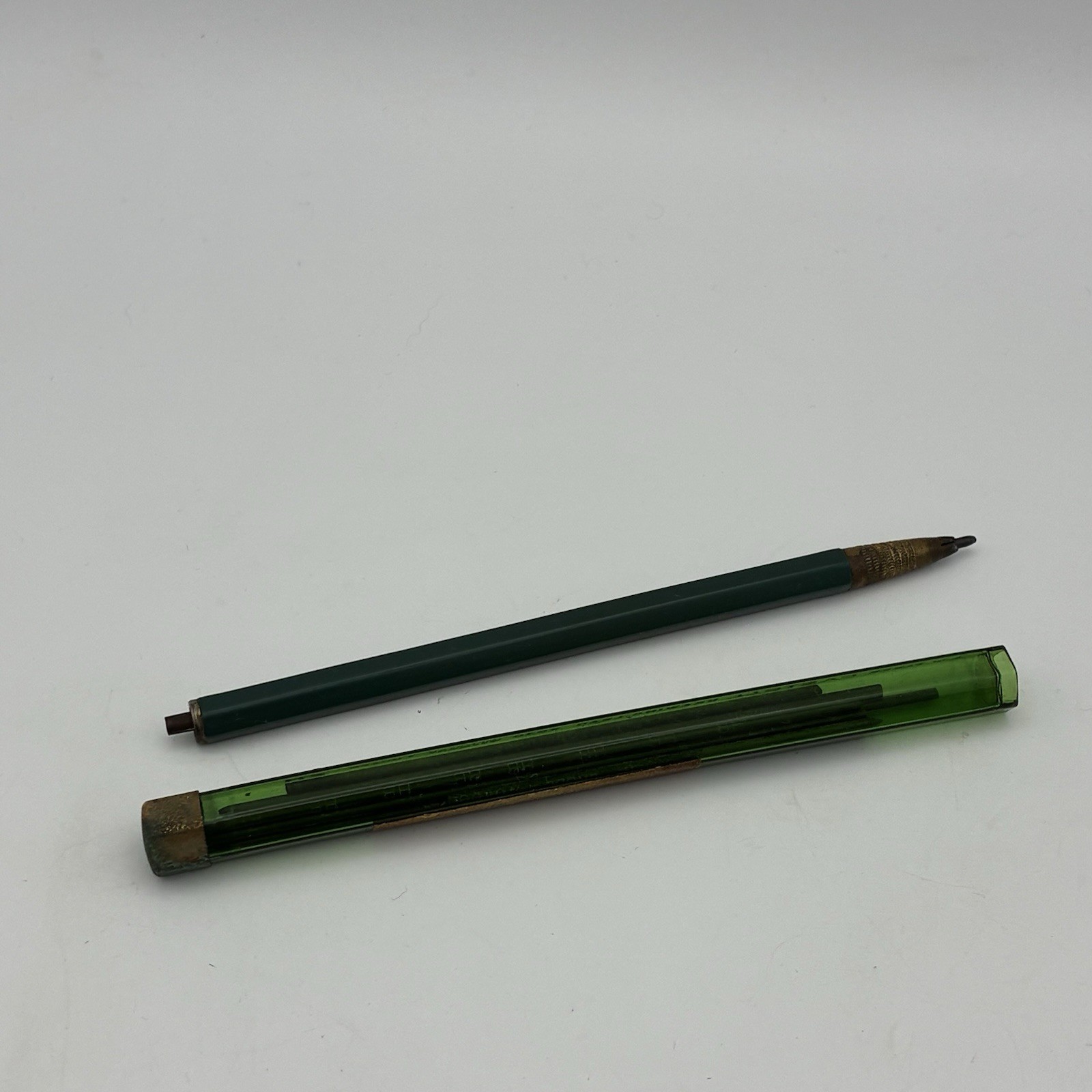 Vintage A.W Faber Castell Locktite 2H Drafting Mechanical Pencil USA And Leads
