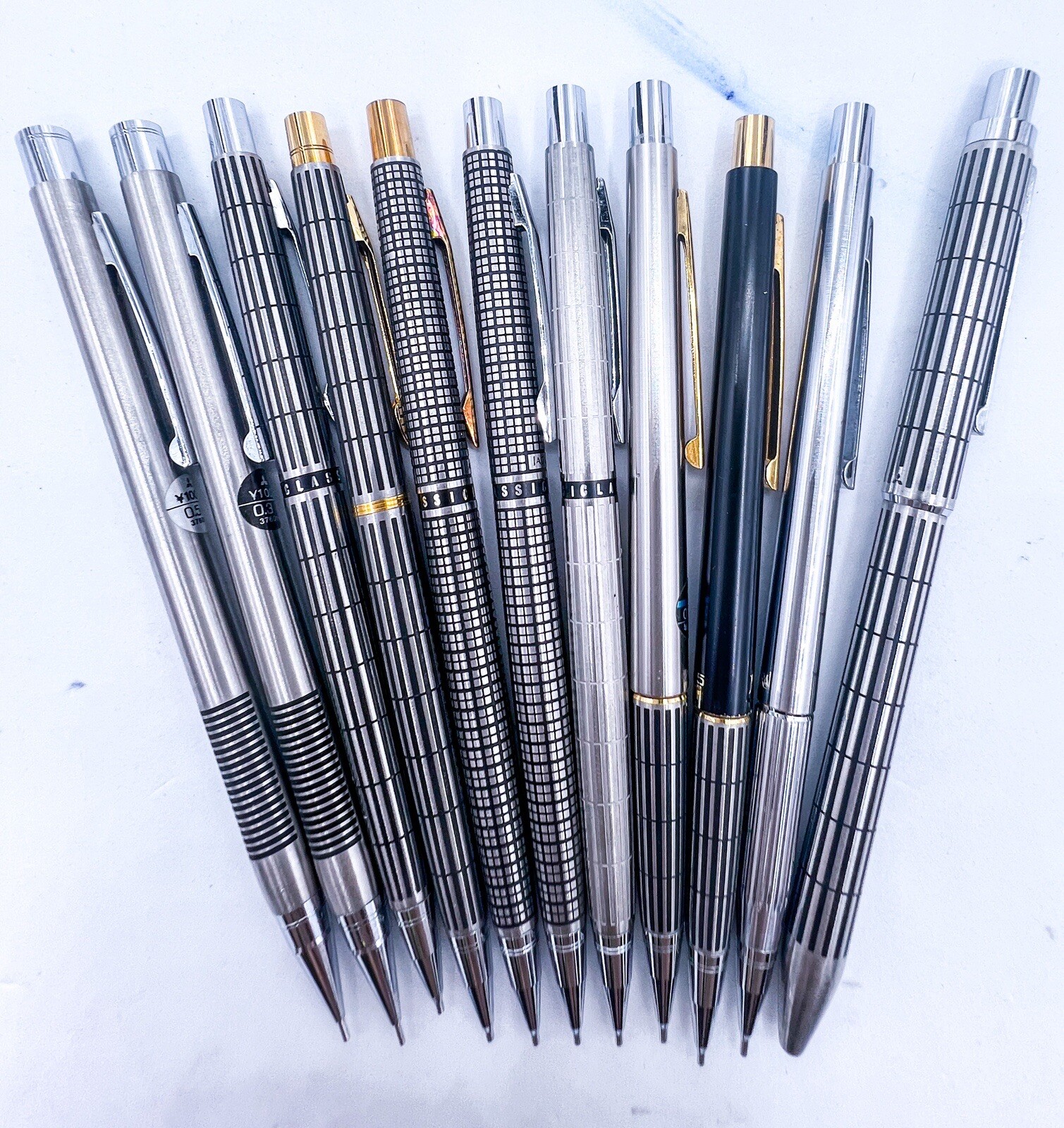 Mitsubishi Jaguar & Double Push Knock Mechanical Pencil 21pcs With Box