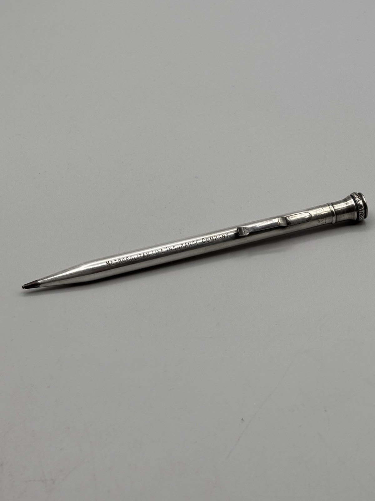 1920’s Wahl Eversharp Silver Plated Pencil Metropolitan Life Insurance Co