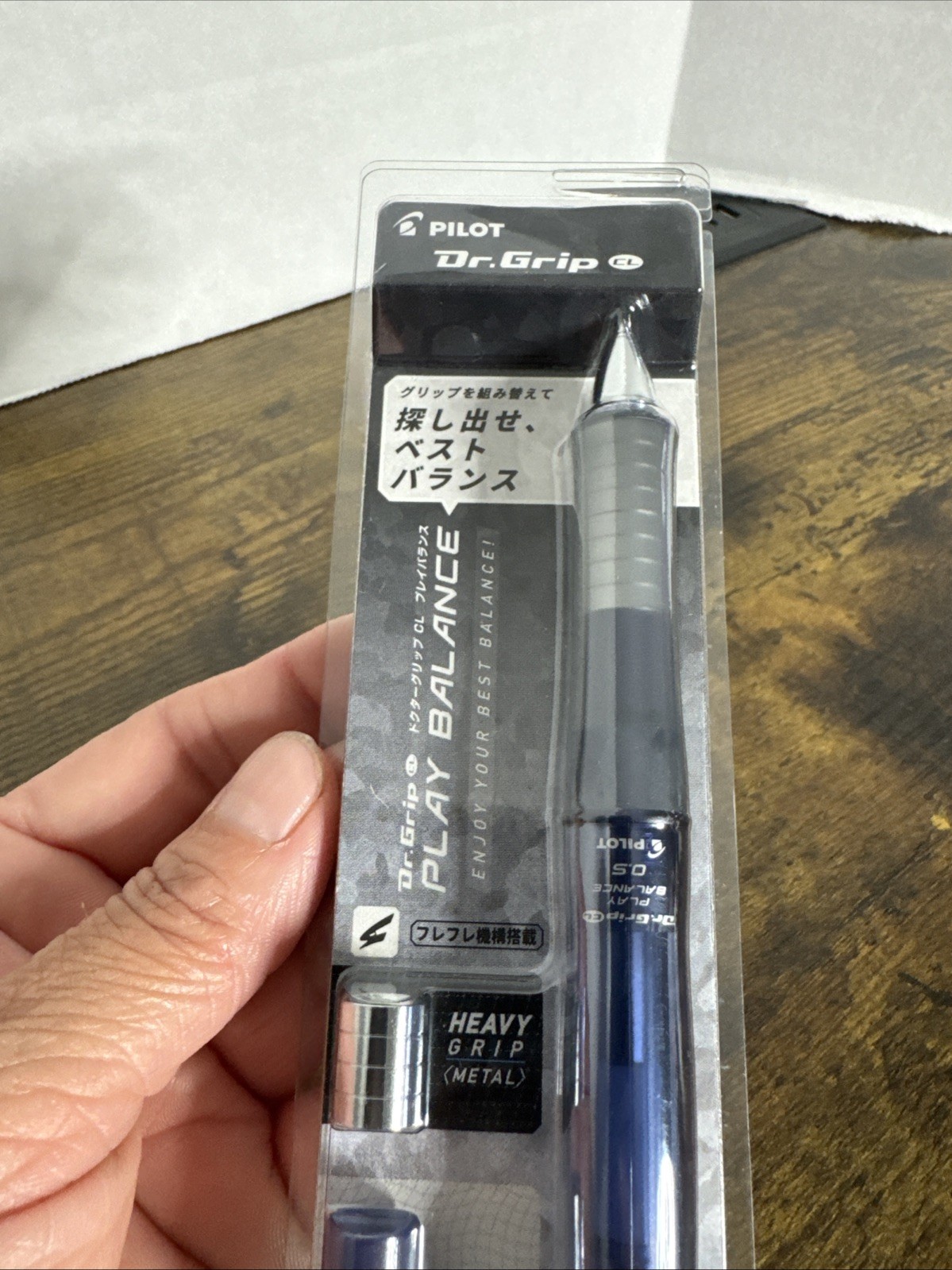 Pilot Dr Grip CL Black Ballpoint Pen 0.5mm New Sealed Japan Heavy Grip Metal