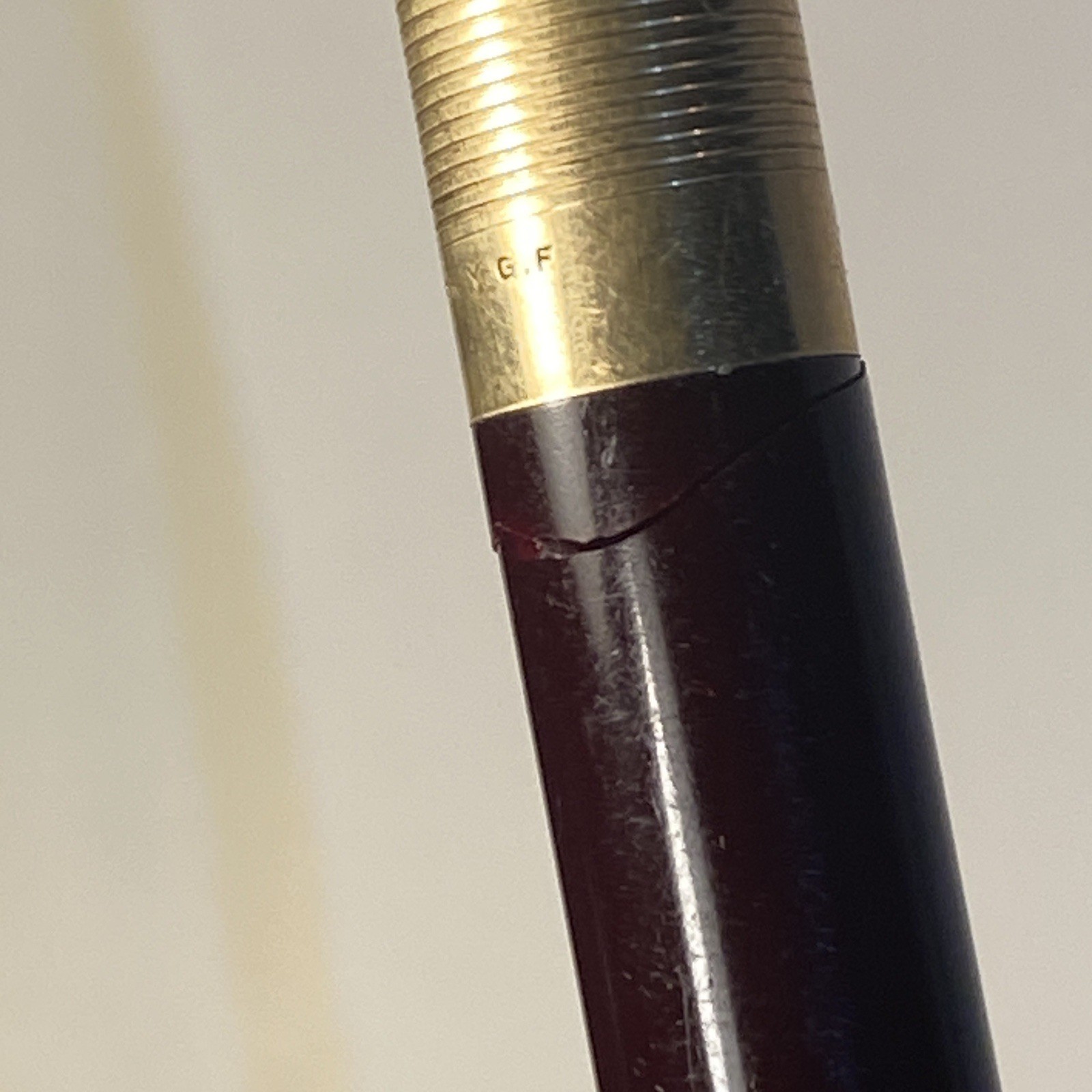 Eversharp Skyline Burgundy Mechanical Pencil 1/10 14 K.Y.G.F. Vintage 40s PARTS