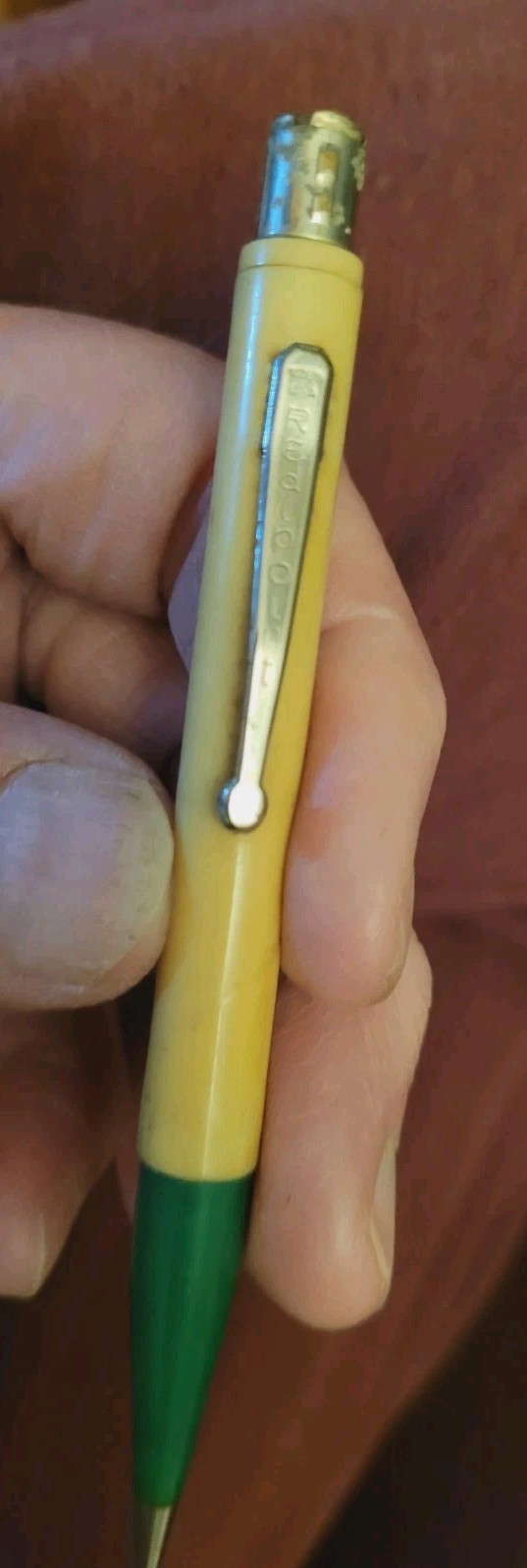 Vintage Redipoint Mechanical Pencil Advertising-Good Luck-Fort Peck Montana