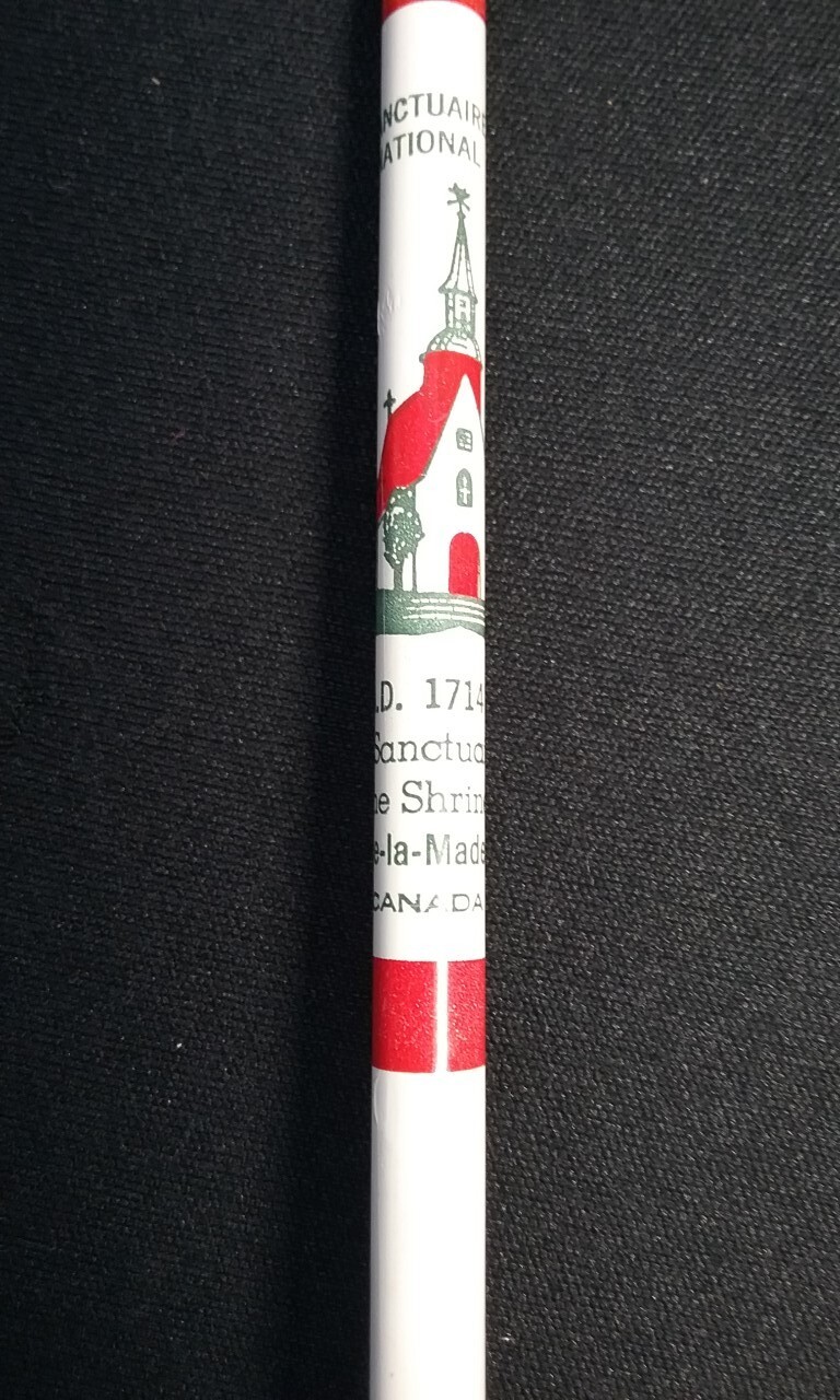 Vtg Quebec Souvenir Pencil Le sanctuaire A D 1714 The Shrine Cap-de-la Madeleine