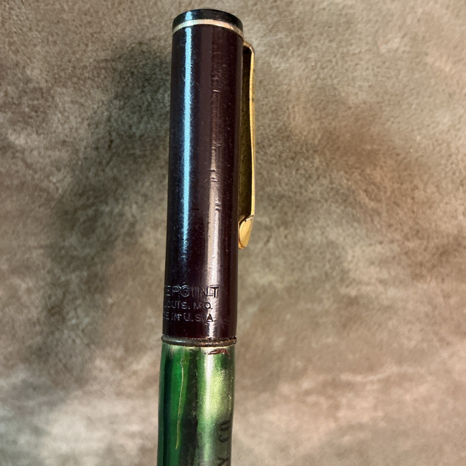 Antique Celluloid Writing Pencil Ritepoint St. Louis Lumberyard Supply Co As Is