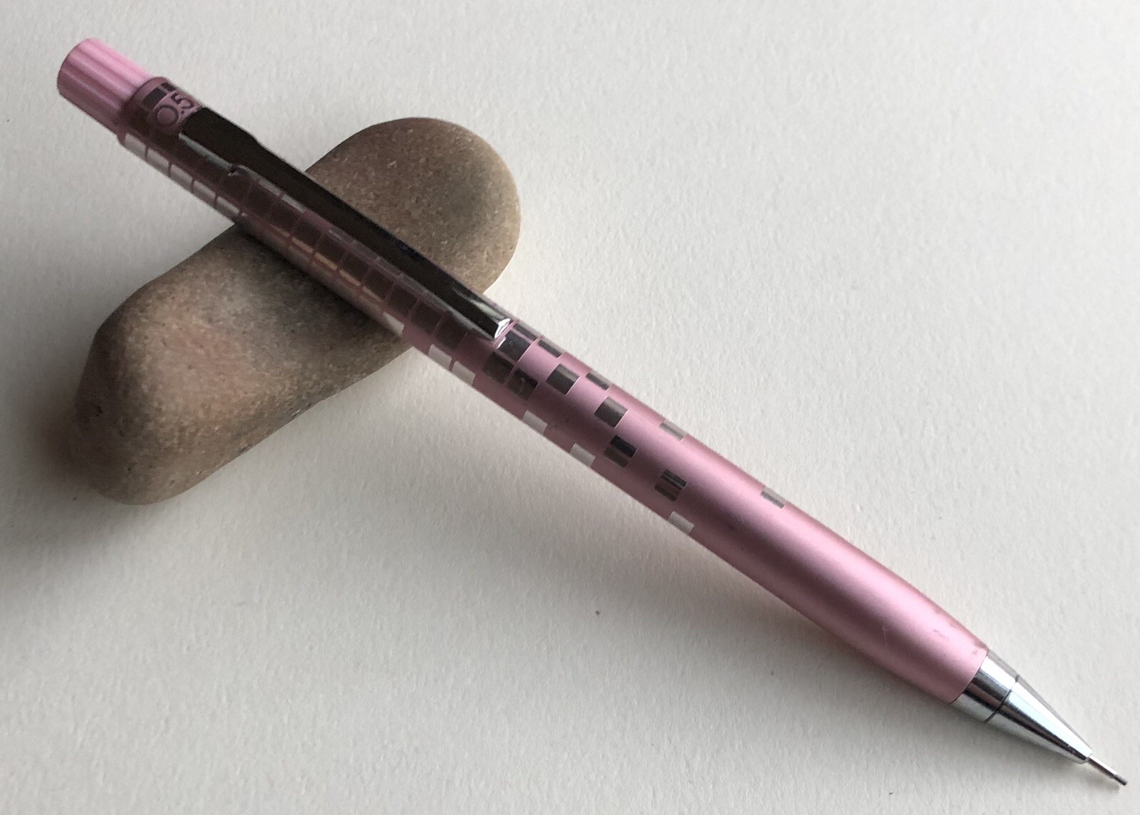 Vintage TOMBOW MONO M16 Mechanical Pencil .5mm Lead Pink Metal NOS Japan