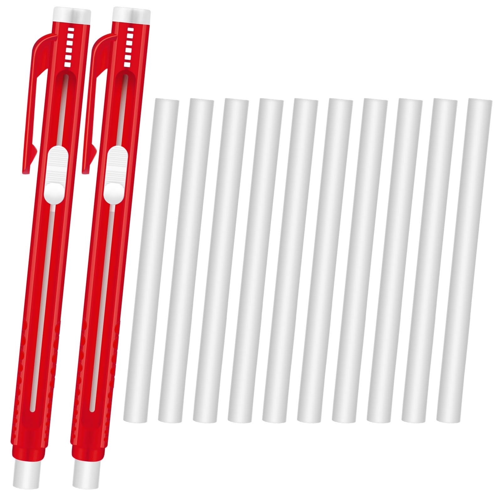 12 Pieces Retractable Mechanical Eraser Pen Bulks Retractable Mechanical Stic…