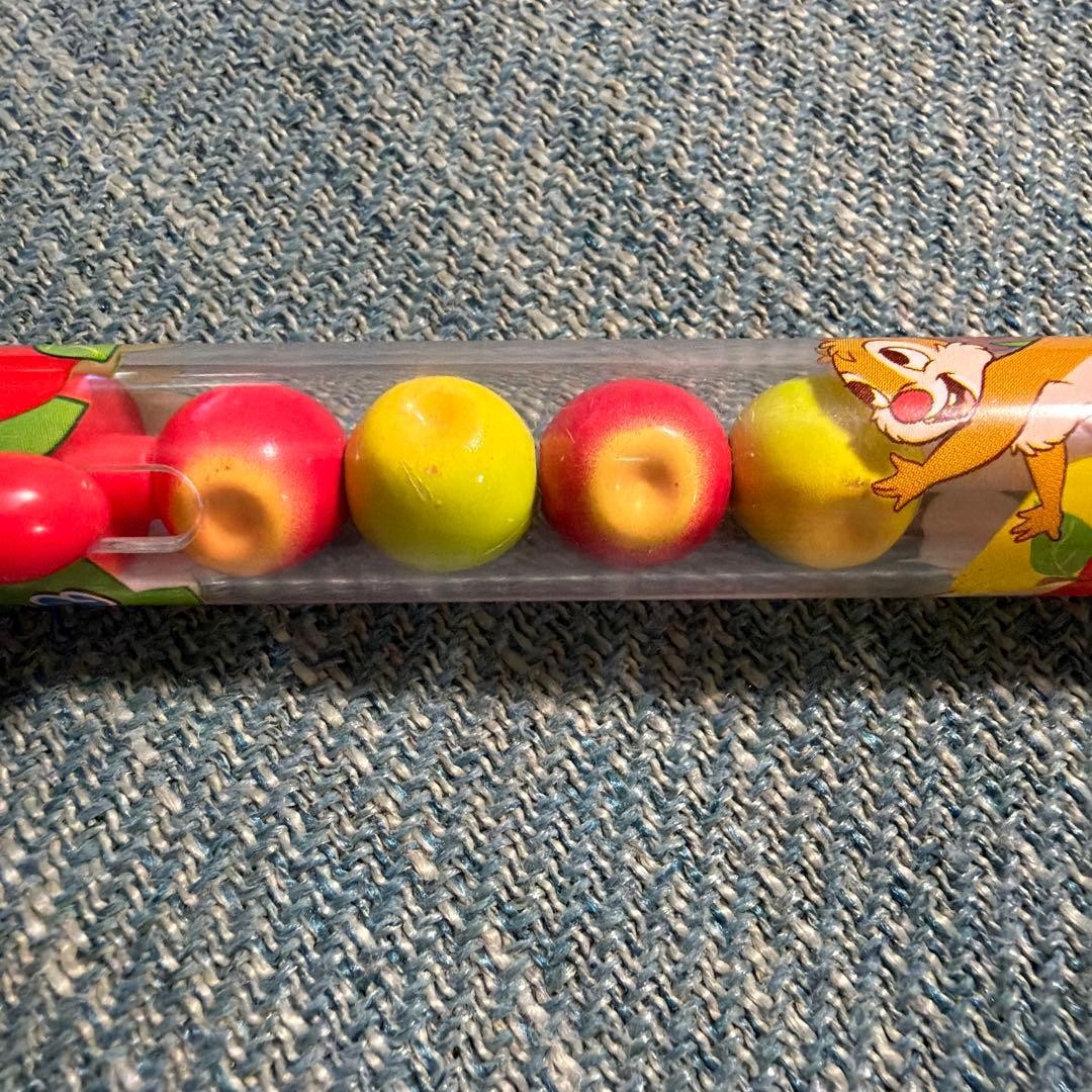 Super Rare Disney Chip and Dale Mascot Apple Mechanical Pencil Heisei Retro