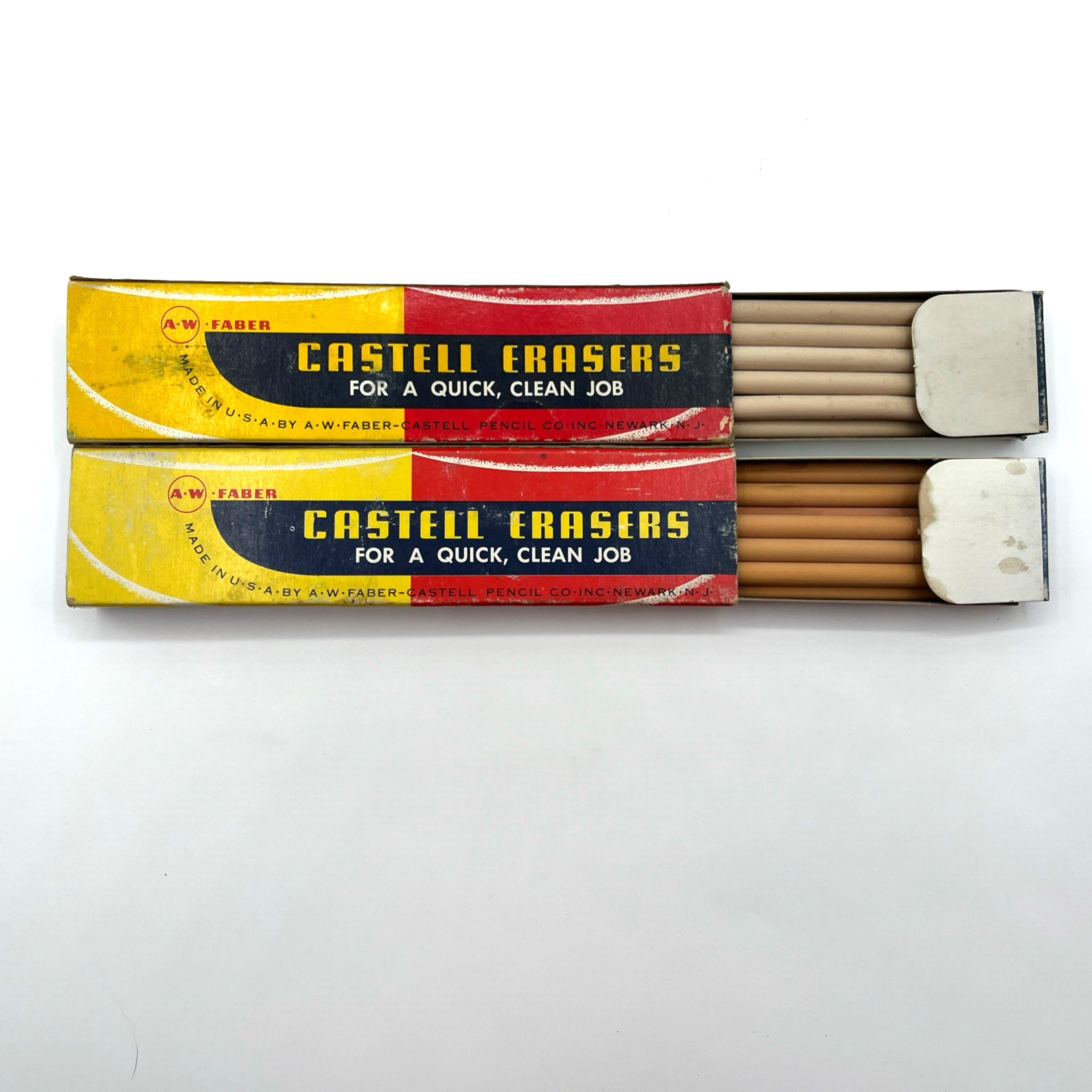 Vtg Office Supplies, Eagle Drawing Leads-Sheaffer Skrip Ink-Castell Erasers-Bic