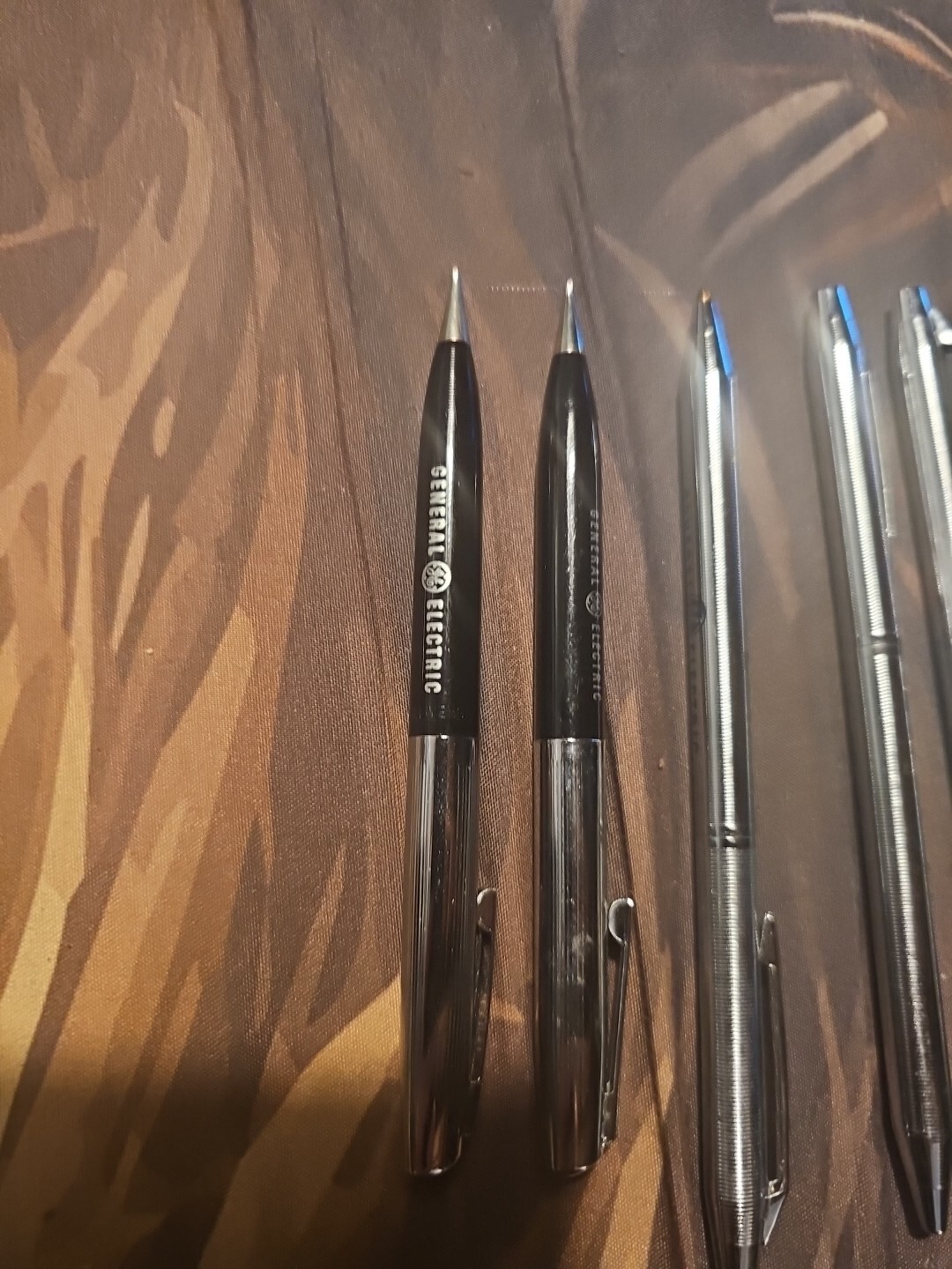 Vtg Advertising Pen & Pencil GE General Electric Lot 5 Pcs Sheaffer & Chromatic