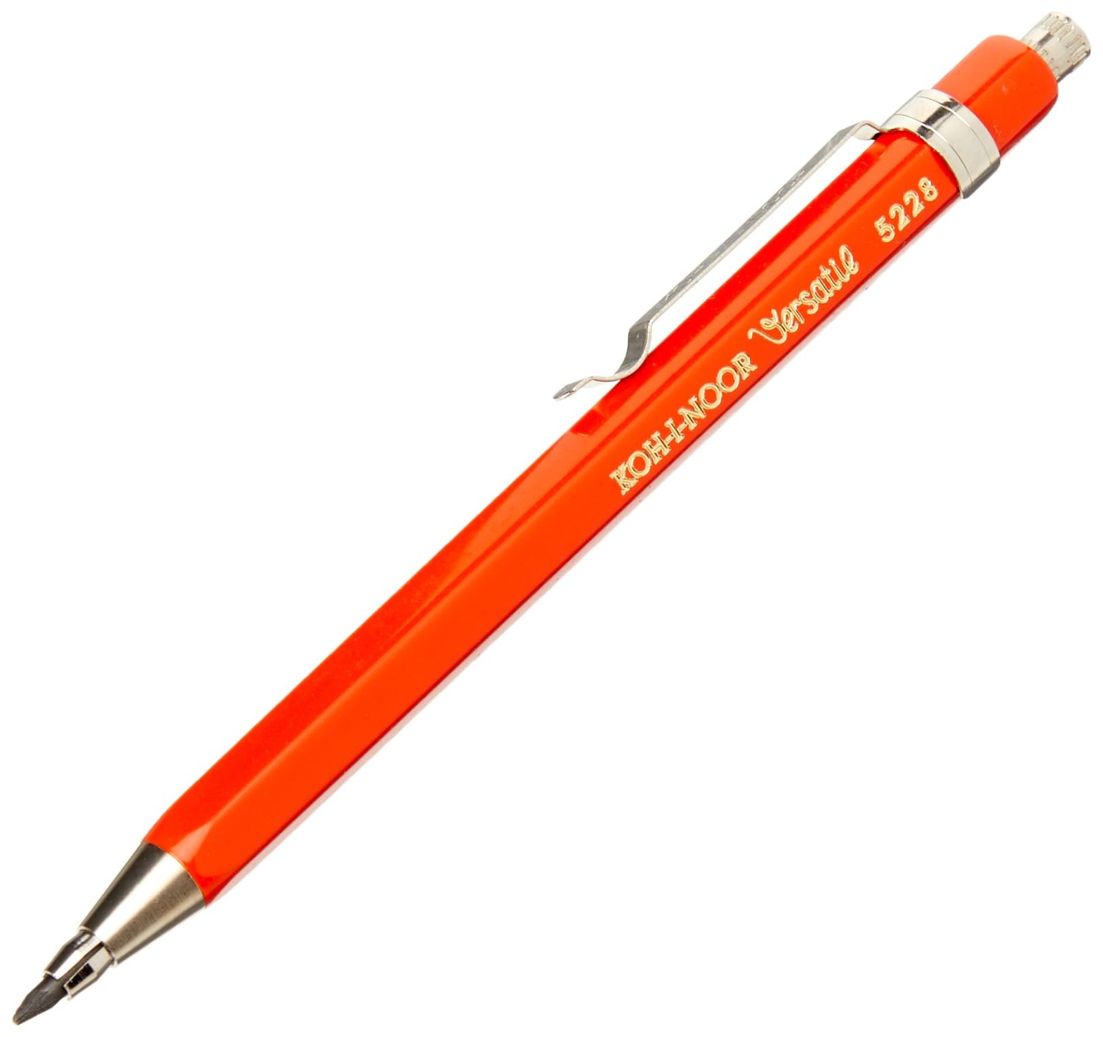 KOH-I-NOOR 2mm Diameter Short Mechanical Clutch Lead 1 Count (Pack of 1), Red