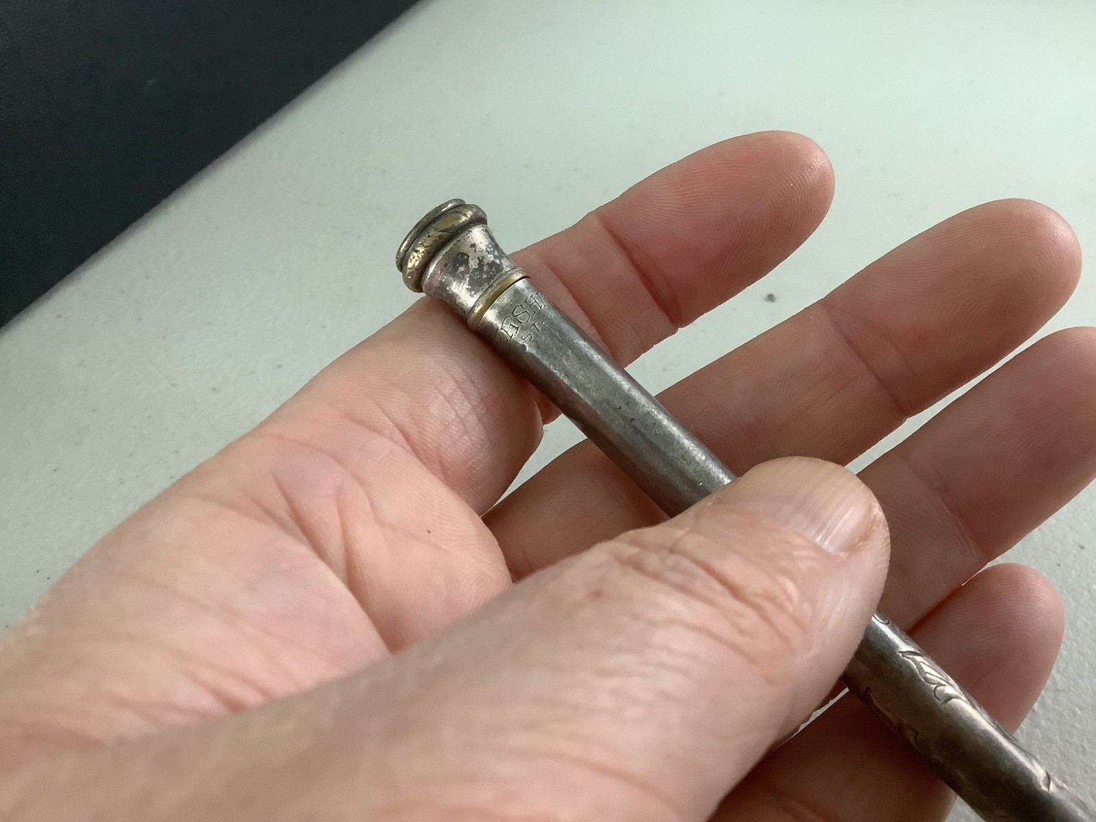 VTG 1938 Sterling Silver Wahl Ever Sharp Mechanical Pencil engraved 5” 19.84g