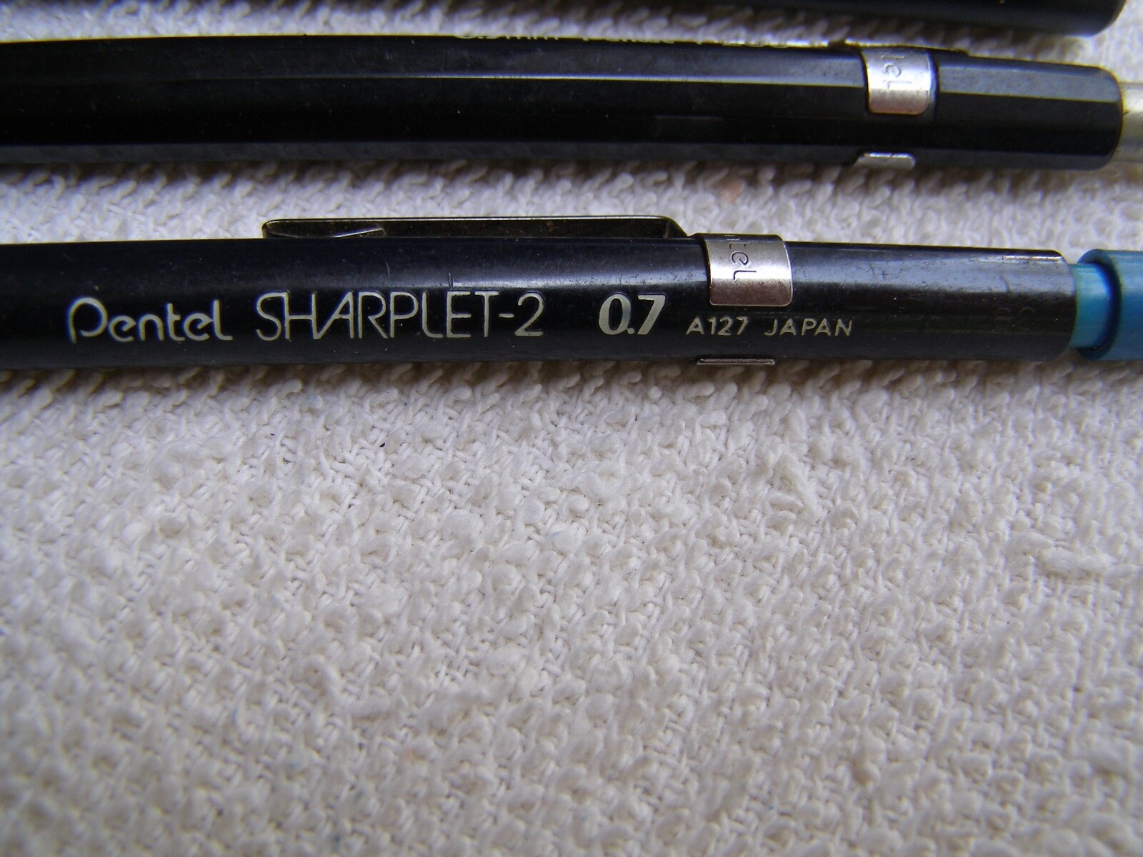 3 Vintage Pentel Pcs 2 Mechanical Pencils Sharplet-2, P205 & Clic Eraser ZE-21