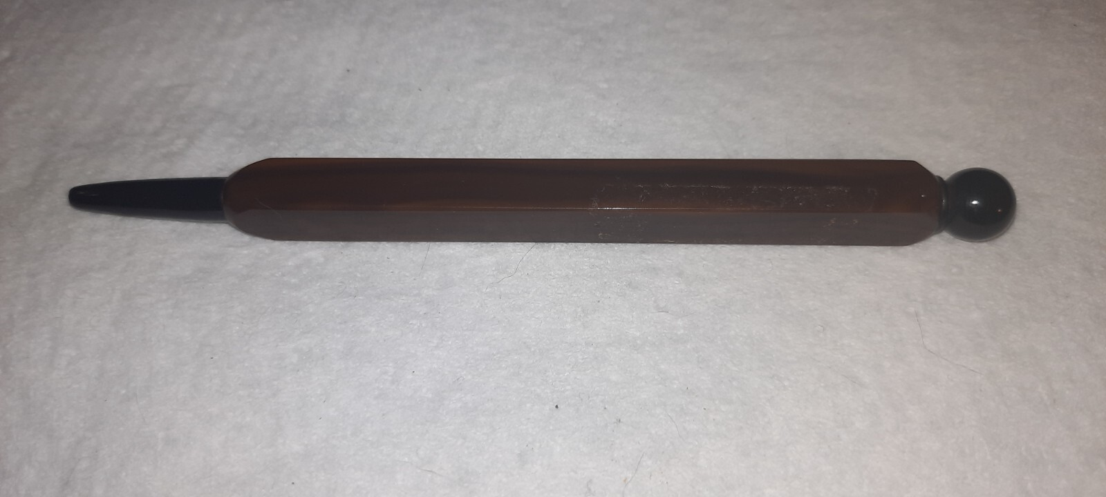 Unmarked BAKELITE? Brown & Black Square Working Mech Pencil