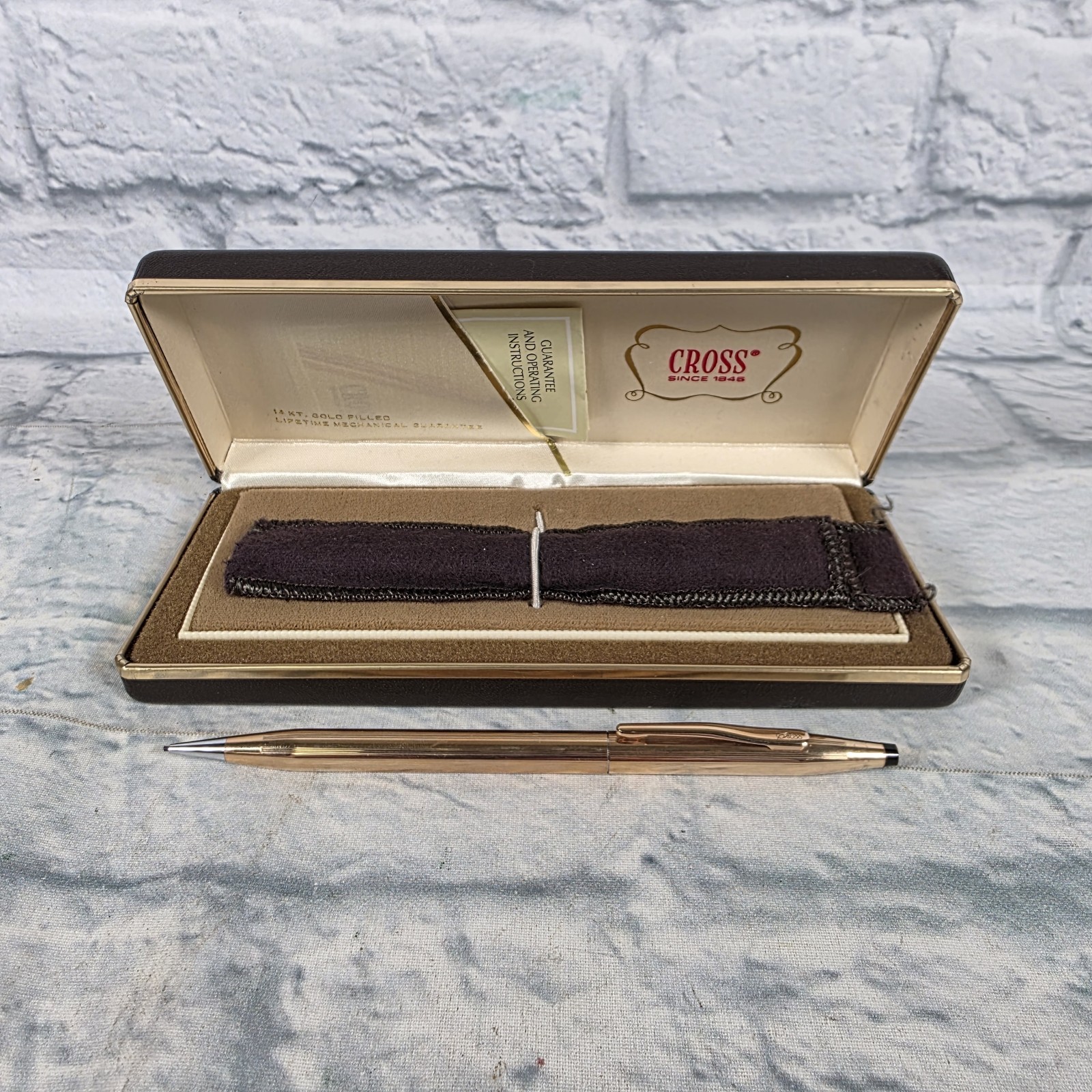 Vintage Cross 14K Gold Filled Mechanical Pencil Working With Case