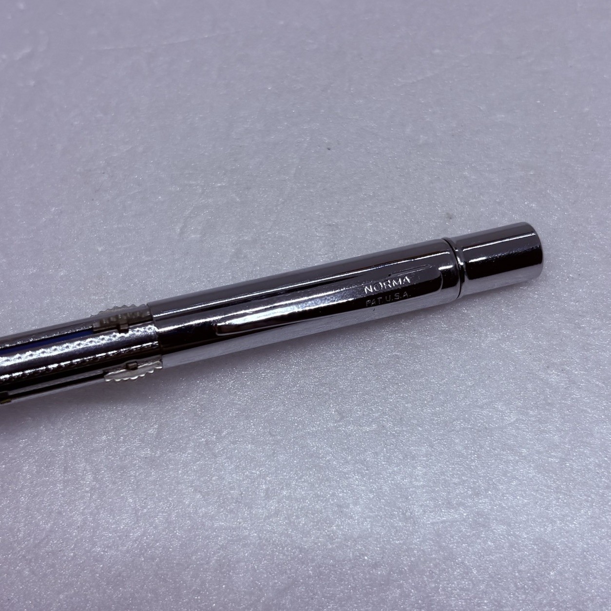 Vintage Norma Chrome Multi 4 Color Mechanical Pencil USA w/ Box #104 Works 7