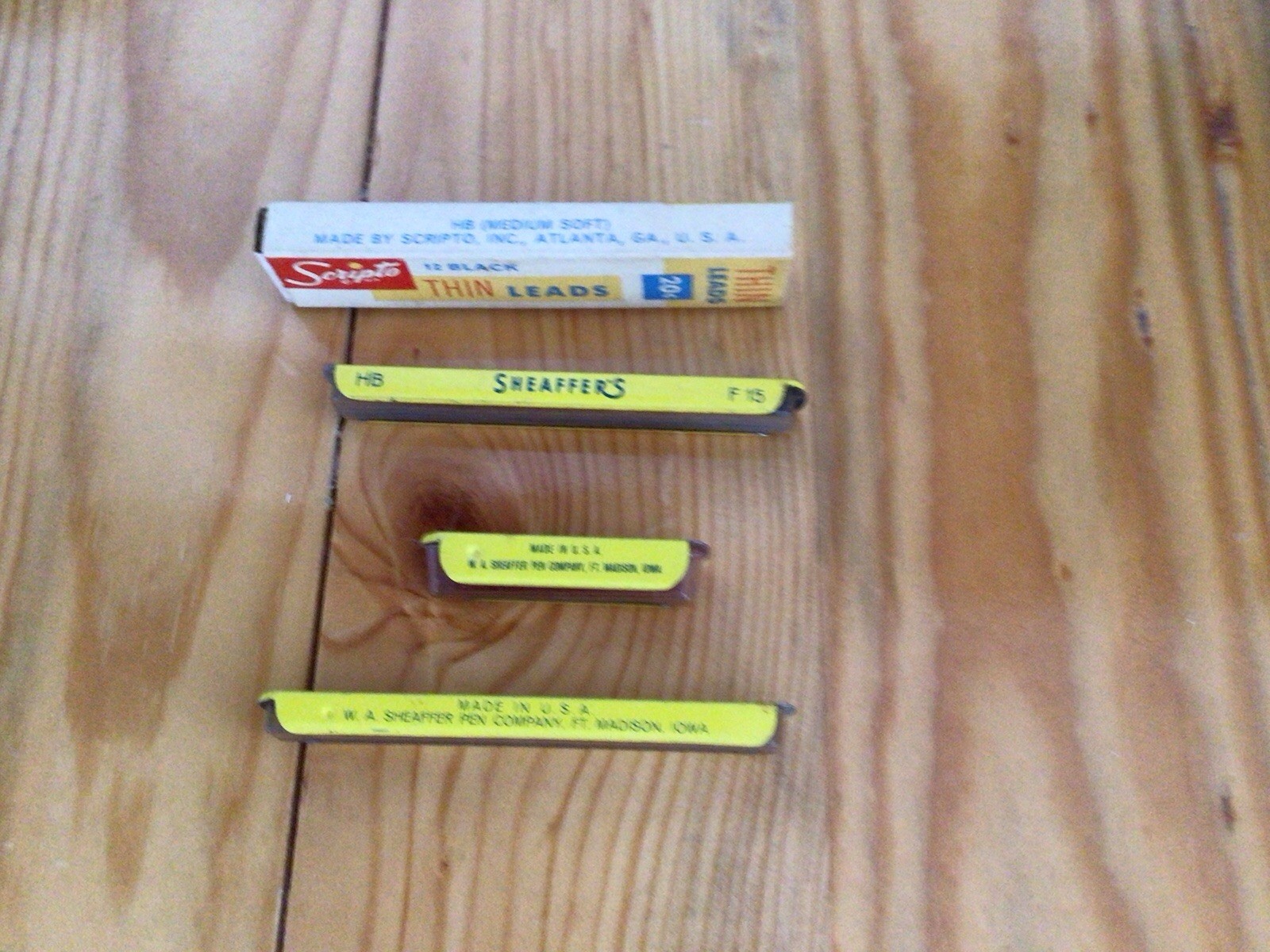 Vintage Estate Scripto & Sheaffers Fineline Thin Pencil Leads