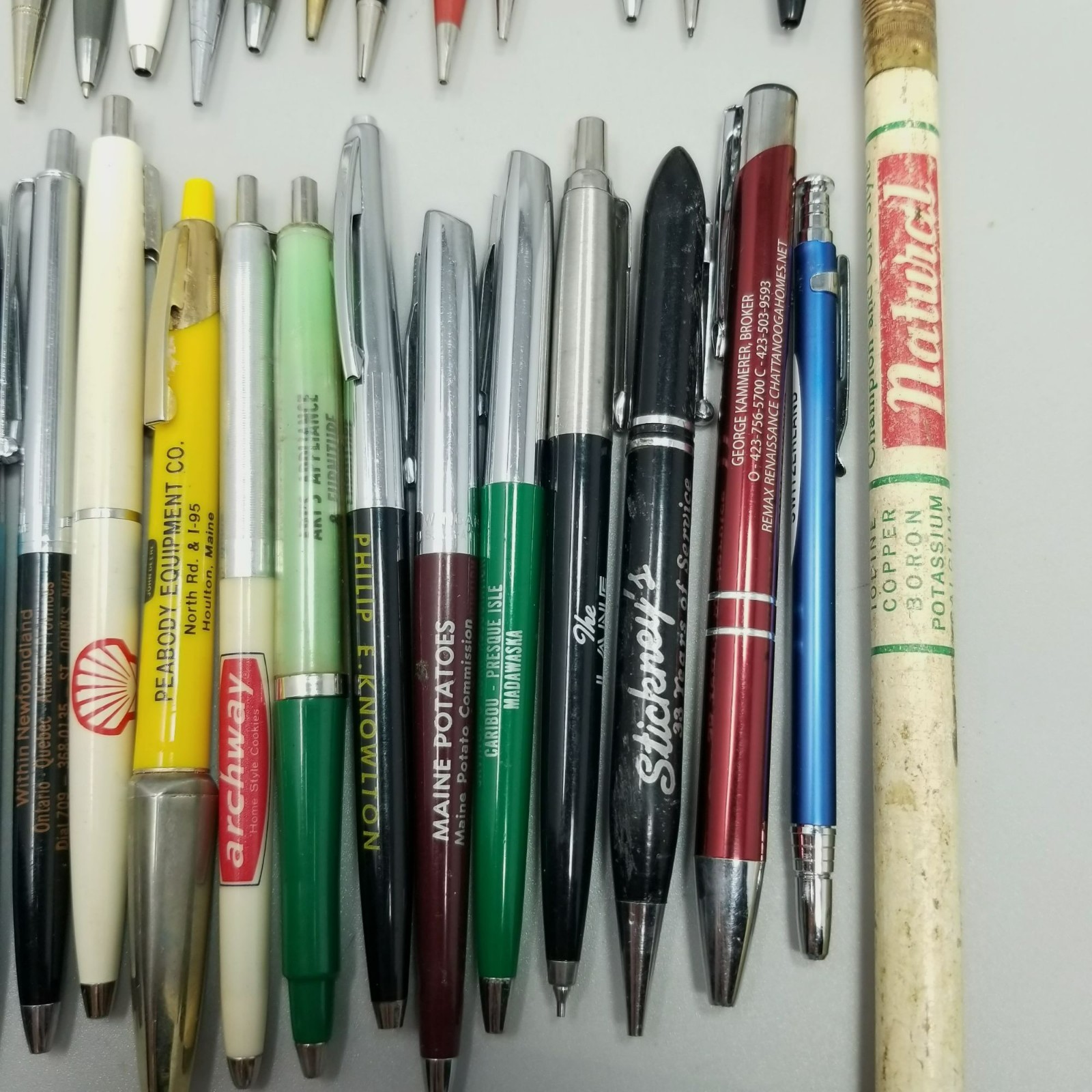 Vintage Advertising Pen Mechanical Pencil Mixed Lot of 31 AS IS