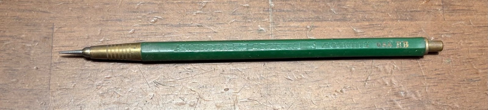 Vtg A W Faber Castell Drafting Mechanical Pencil w/ Lead erasers pointing paper