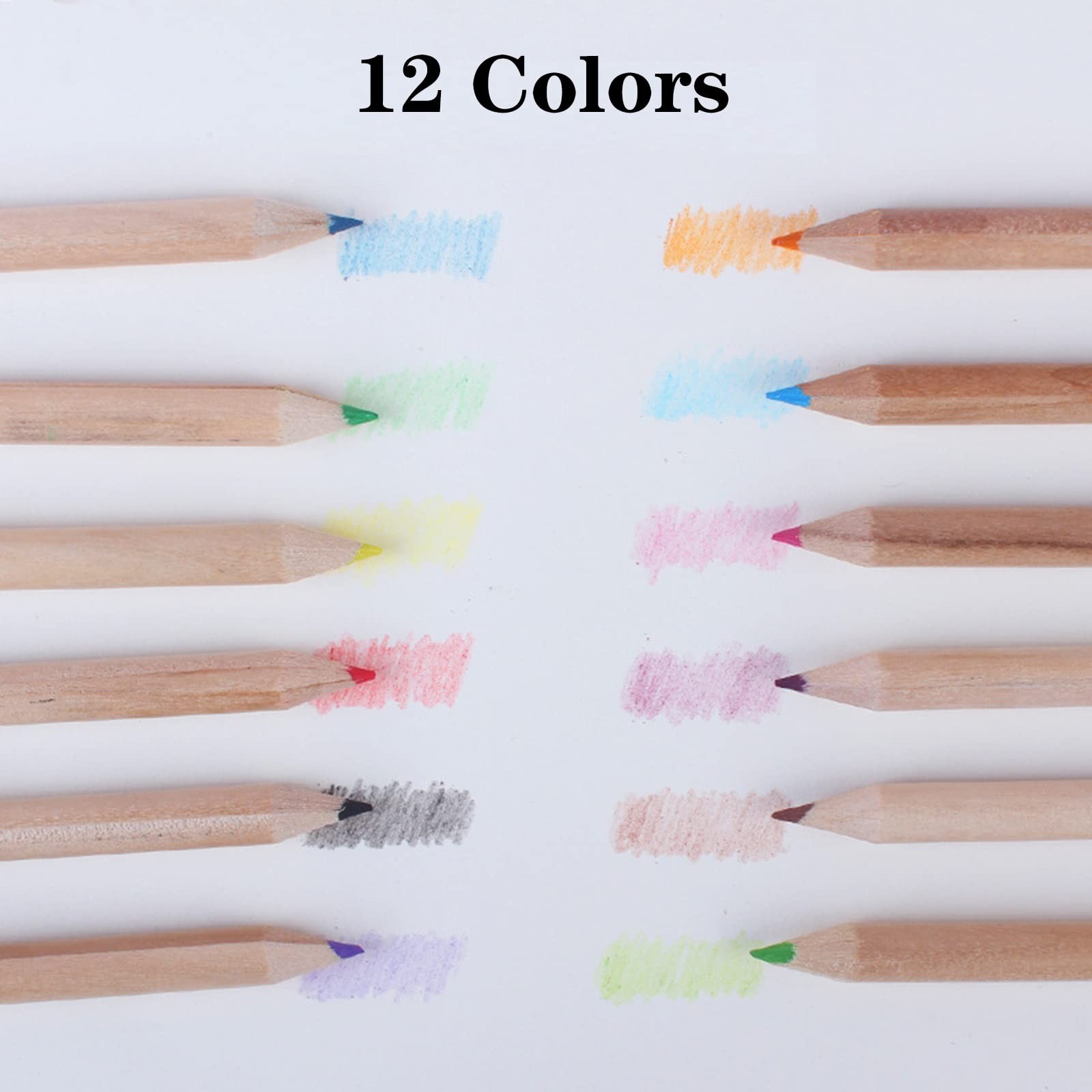 Tergy 20 Packs Mini Colored Pencils with 1 Count (Pack of 20), Multicolor