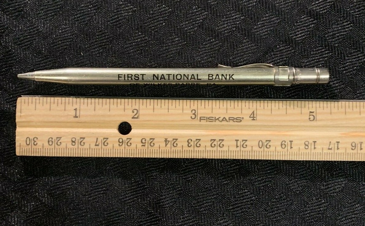 Vintage ADGIF Mechanical Pencil No. 4-47 Advertising Bank Wilkes-Barre PA