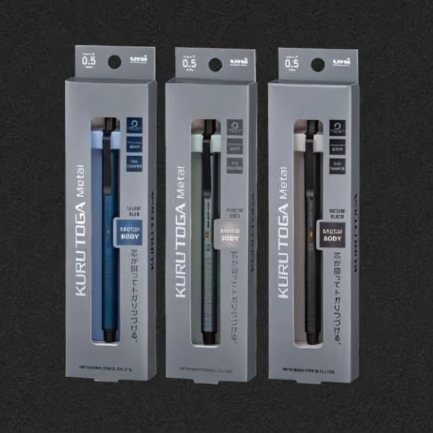 Mitsubishi Kuru Toga Metal Mechanical Pencil 0.5mm Silent Blue M5KH1P.10