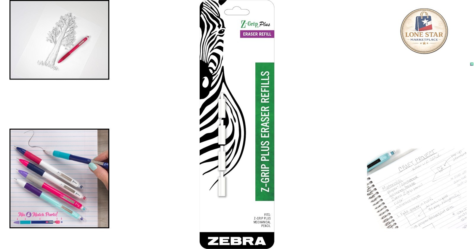 Long-Lasting White Eraser Refills for Mechanical Pencils – 4 Pack for All Uses
