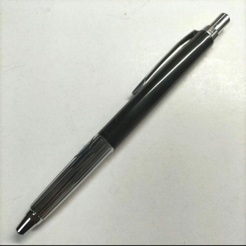 Mitsubishi Pencil Double Knock Mechanical Pencil Black Silver Unused From JAPAN◎