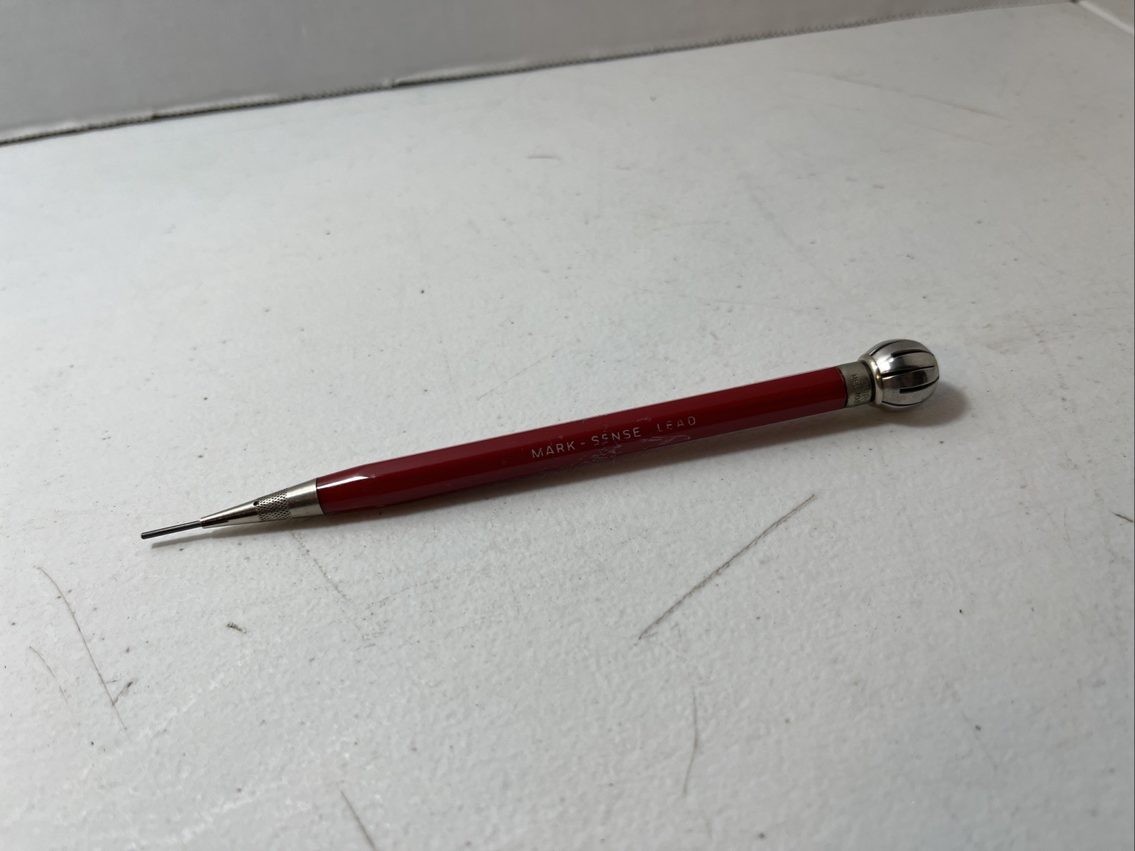 Durolite 1940s 50s Rotary phone dialer Topper Mechanical Pencil Red Antique