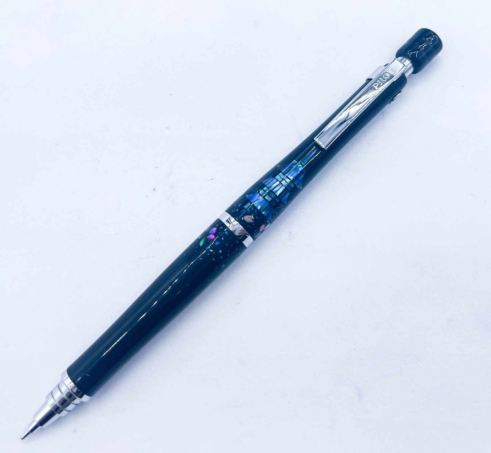 NOS Pilot Hand made Raden Mother Of Pearl Inlay Mechanical Pencil AUTOMATIC LEAD