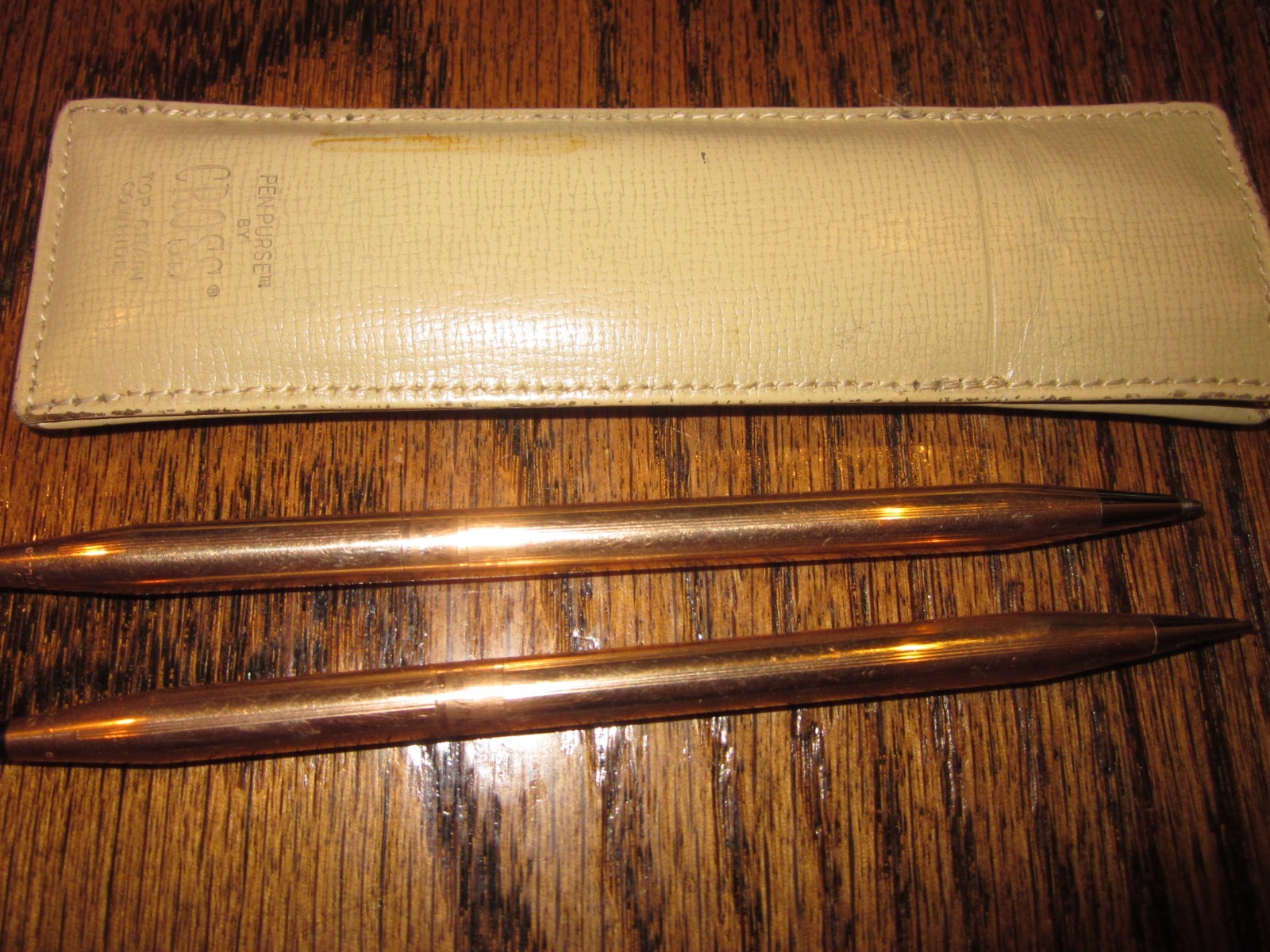 Vintage~ Cross Twist Pen & Mechanical Pencil Set~ 1/20 10K Gold Filled w/Case.