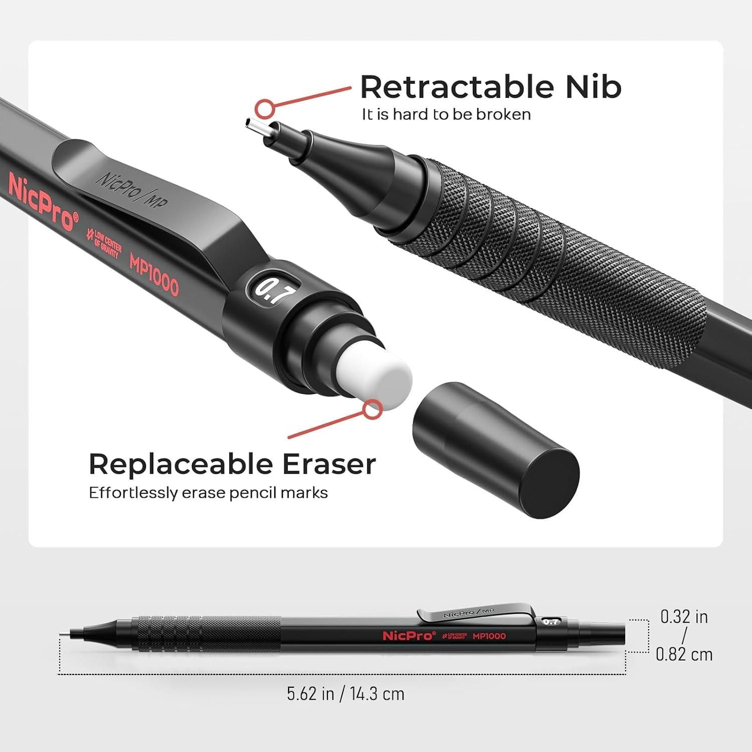 Artist Set with Mechanical Pencils & Leather Case