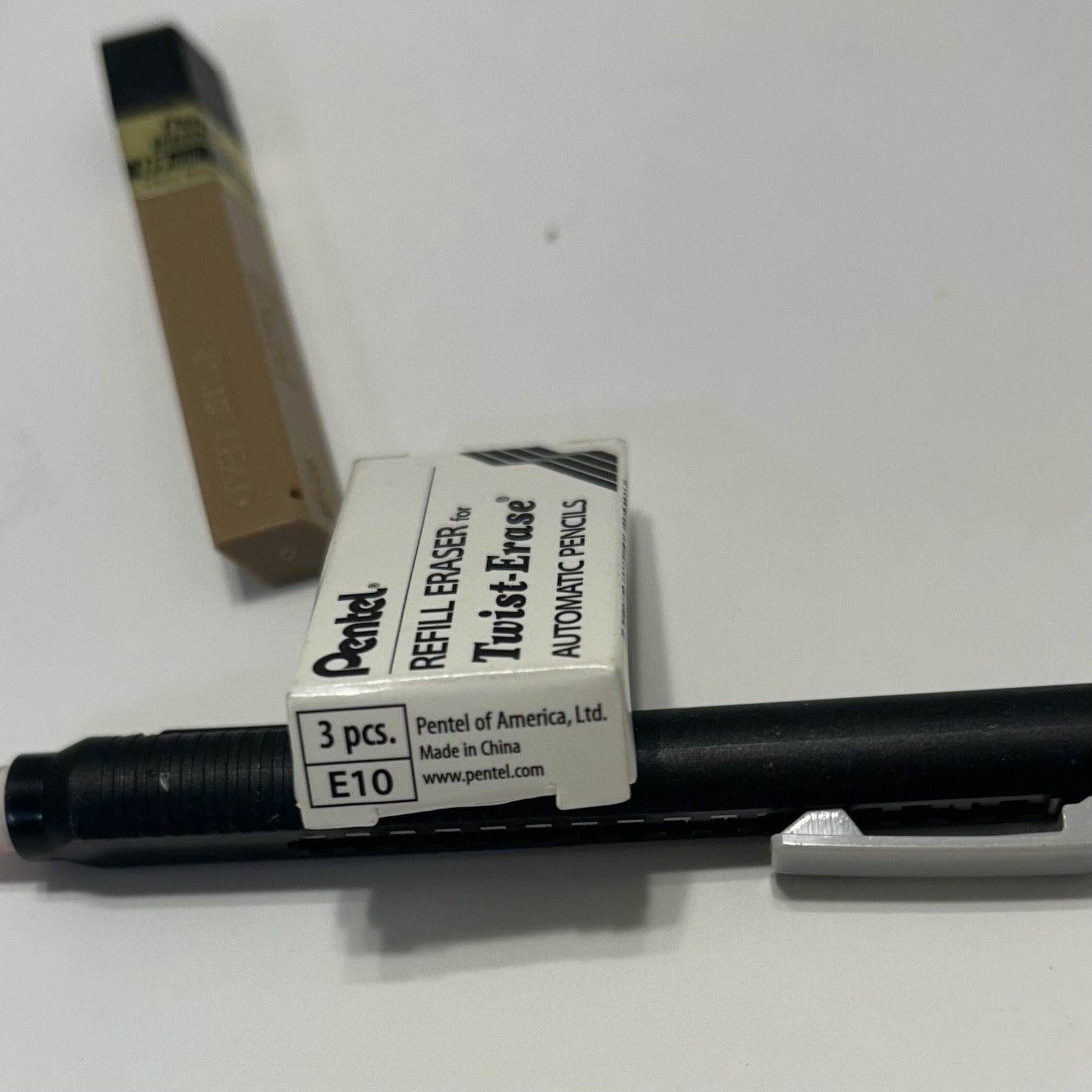 Pentel Lead Refills 0.5mm Hybrid K100 Twist Erase & Clic Eraser Vtg Japan Lot