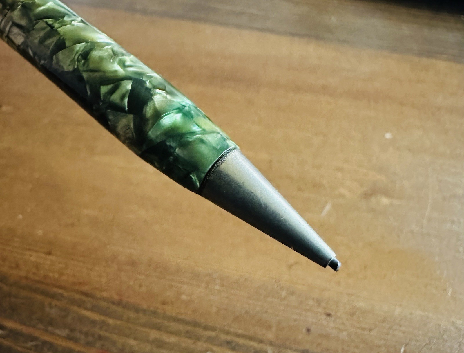 Beautiful Old Vintage Green Celluloid Mechanical Twist Pencil 1.1mm – 0.046”