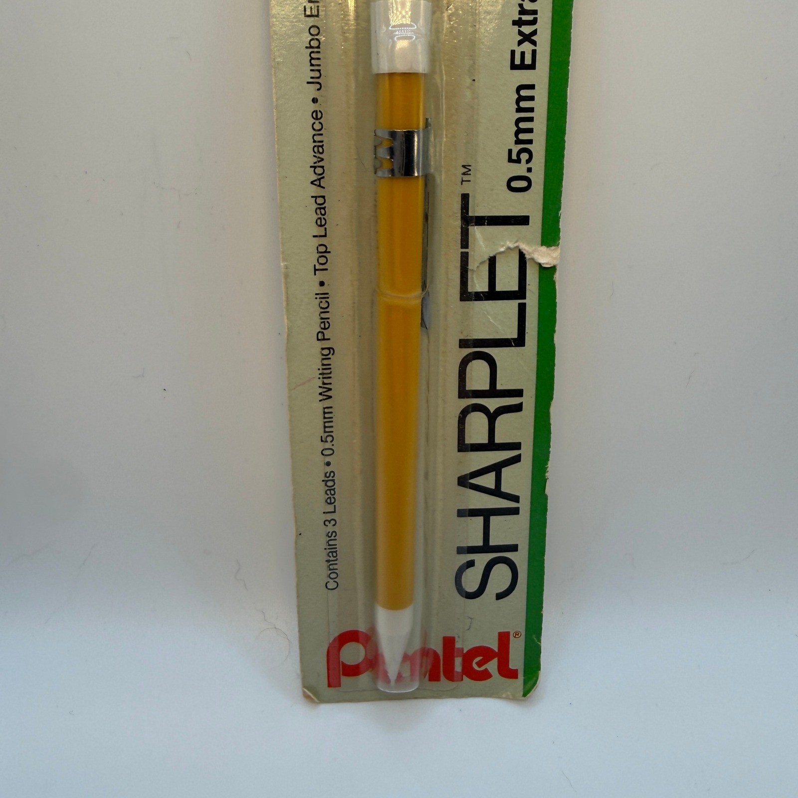 Pentel Sharplet Mechanical Pencil 0.5mm Yellow Vintage P15BP New Extra Fine Line