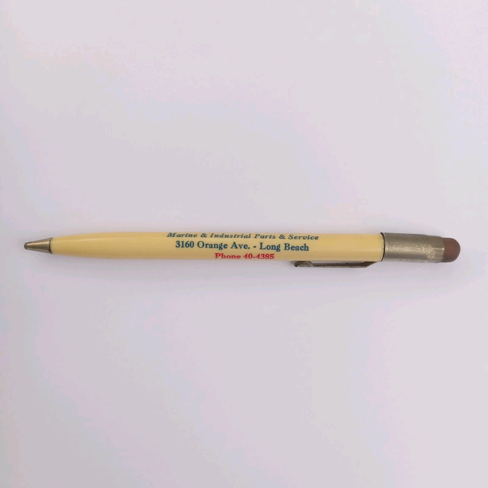 Vintage Scripto Mechanical Advertising Pencil Industrial Power Co Long Beach CA