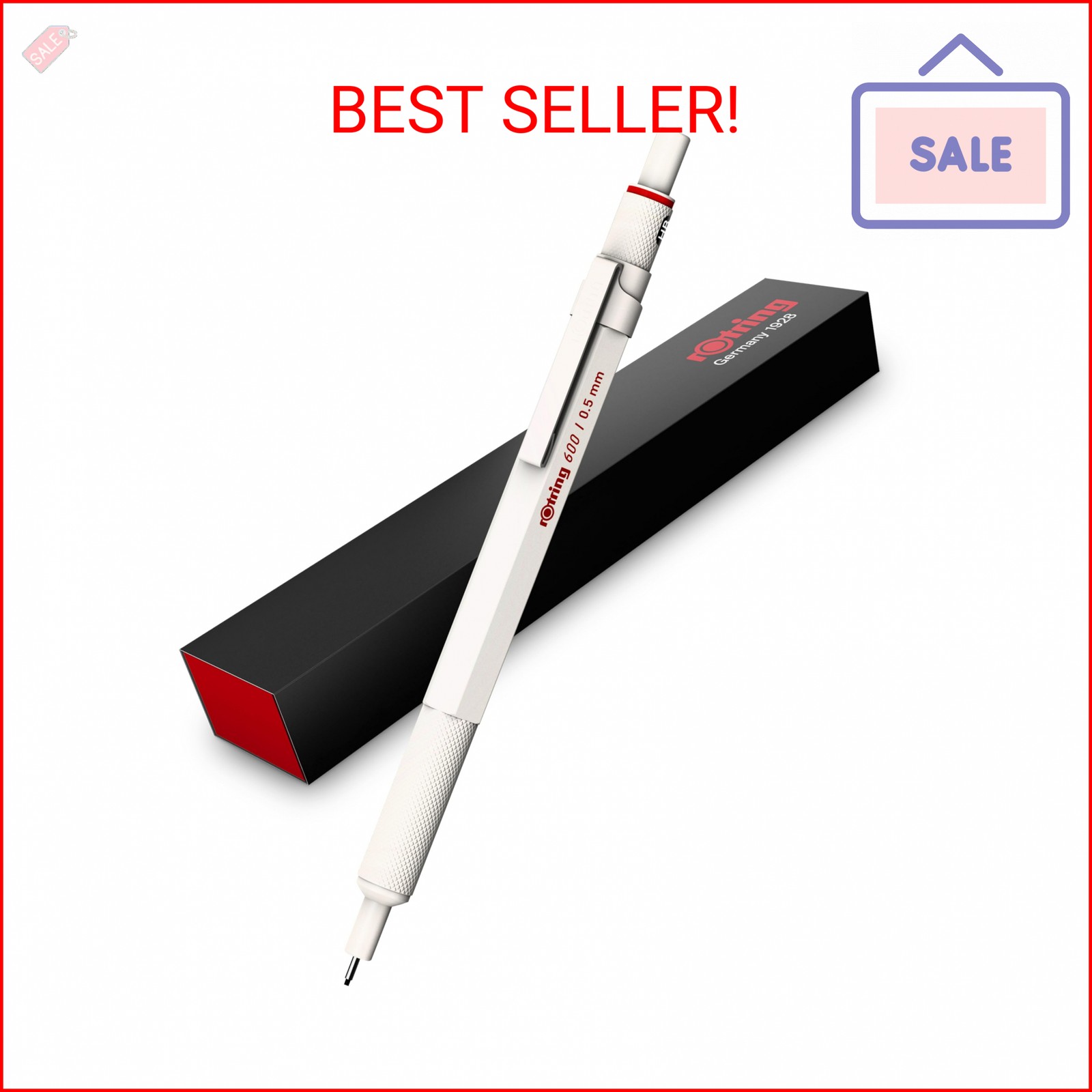 Rottling Mechanical Pencil Pearl White 600 2158795 0.5mm rOtring Mechanical Penc