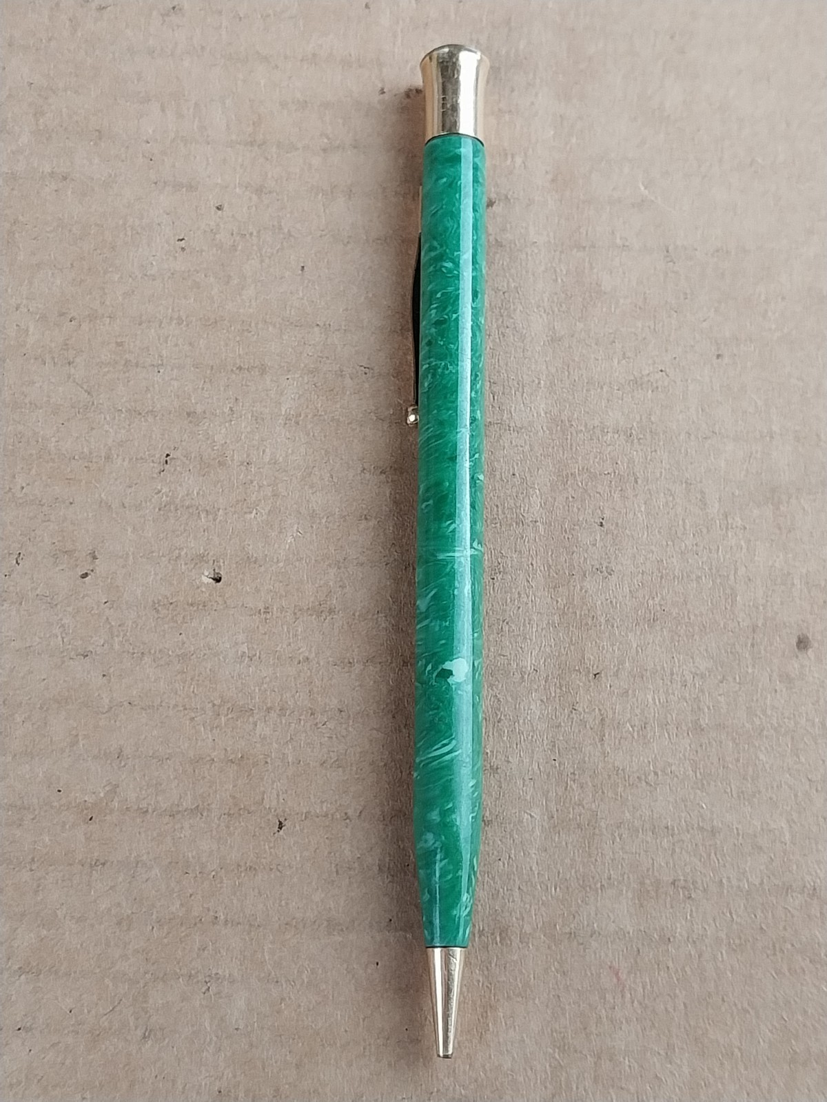 1920s Sheaffer’s Jade Green Life Time Mechanical Pencil Gold Trim Works