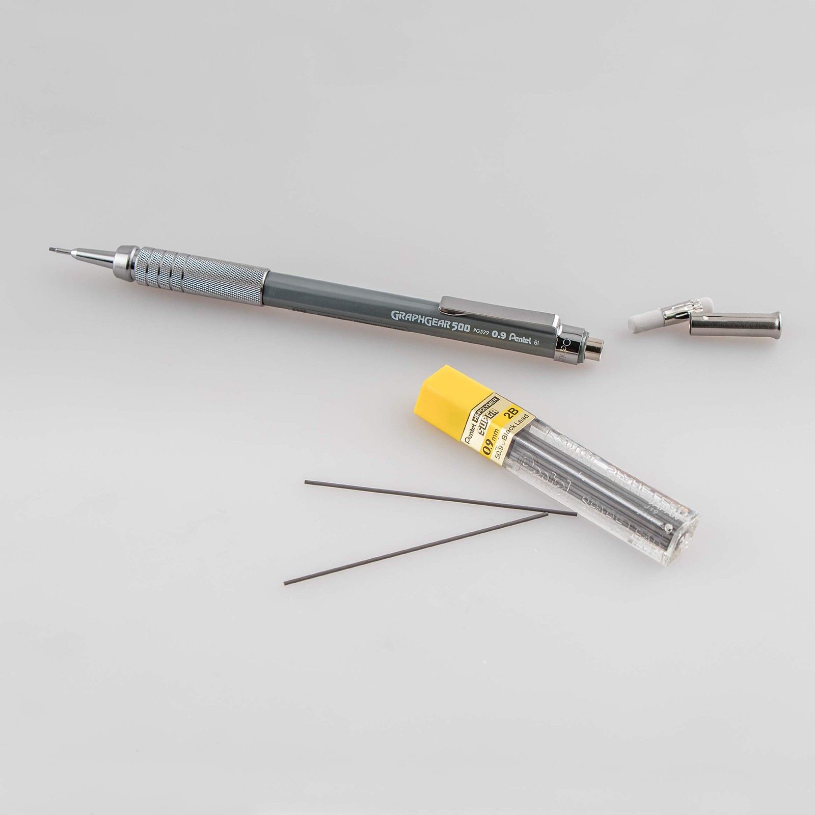 Pentel Technical Drafting Pencil Light Grey 0.7mm Refillable Industrial Design