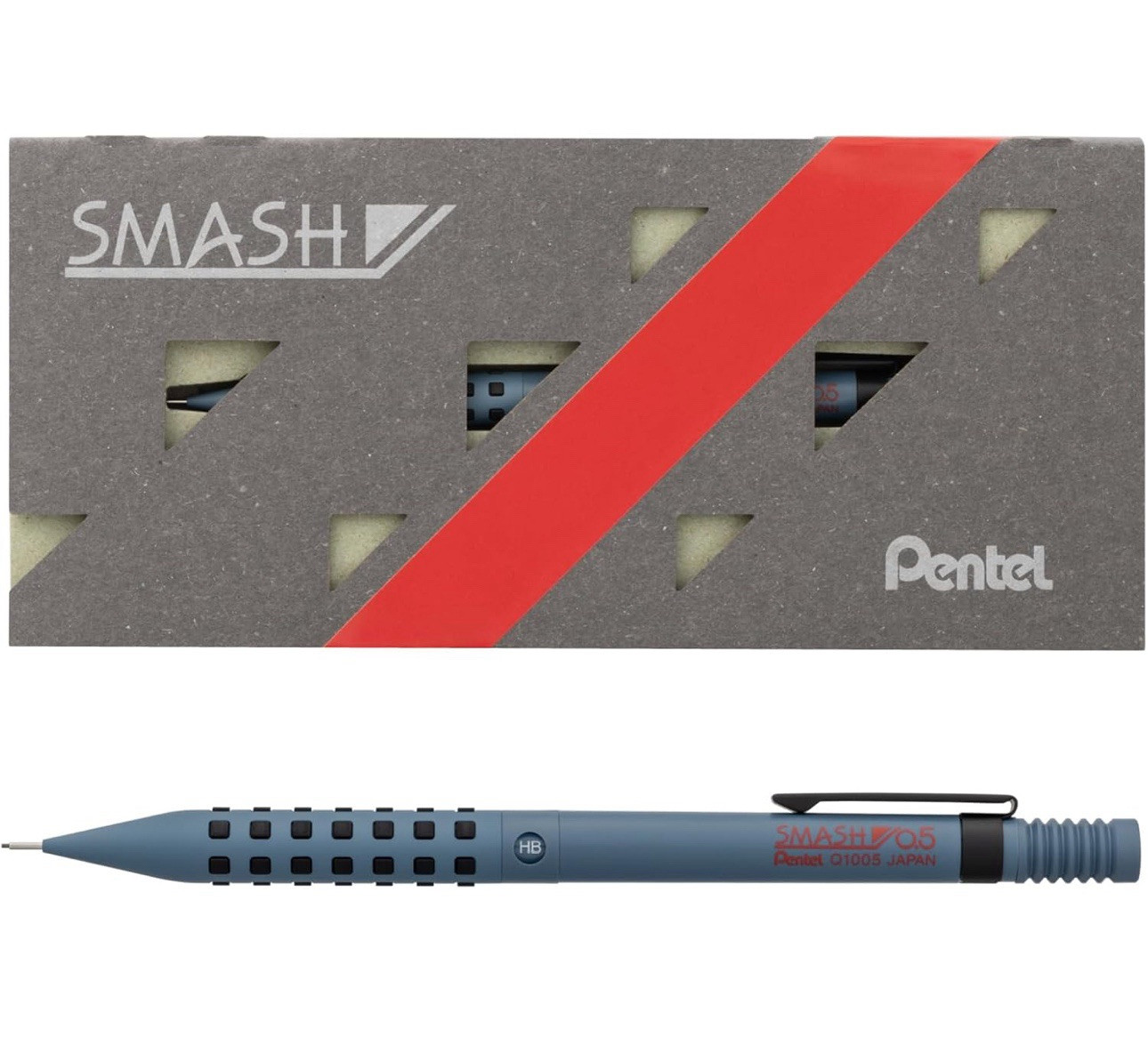 Pentel Smash Mechanical Pencil 0.5mm Grey Blue Q1005-4ASP Limited Colors