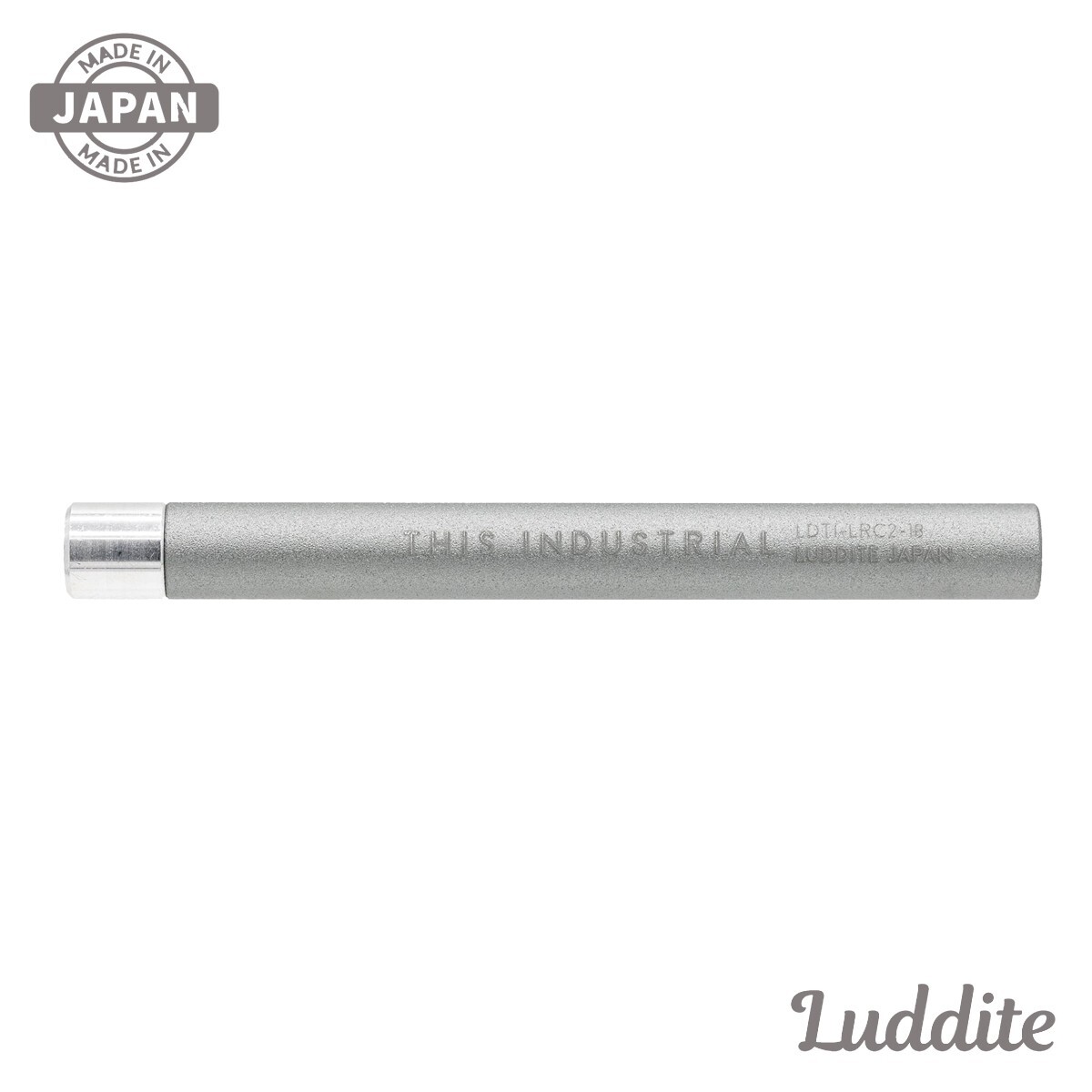 LUDDITE Aluminum Blast Finish Lead Case for Mechanical Pencil Gray Made in Japan