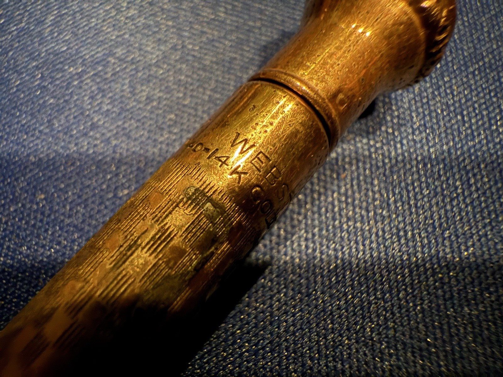 Vintage Webster 1/40 14K Gold Filled Mechanical Pencil w/ Case – Works, Monogram