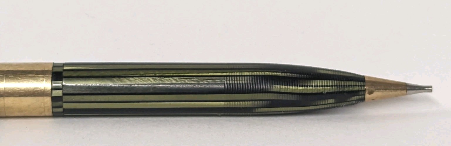 VIintage Sheaffers Mechanical Pencil Green Striped