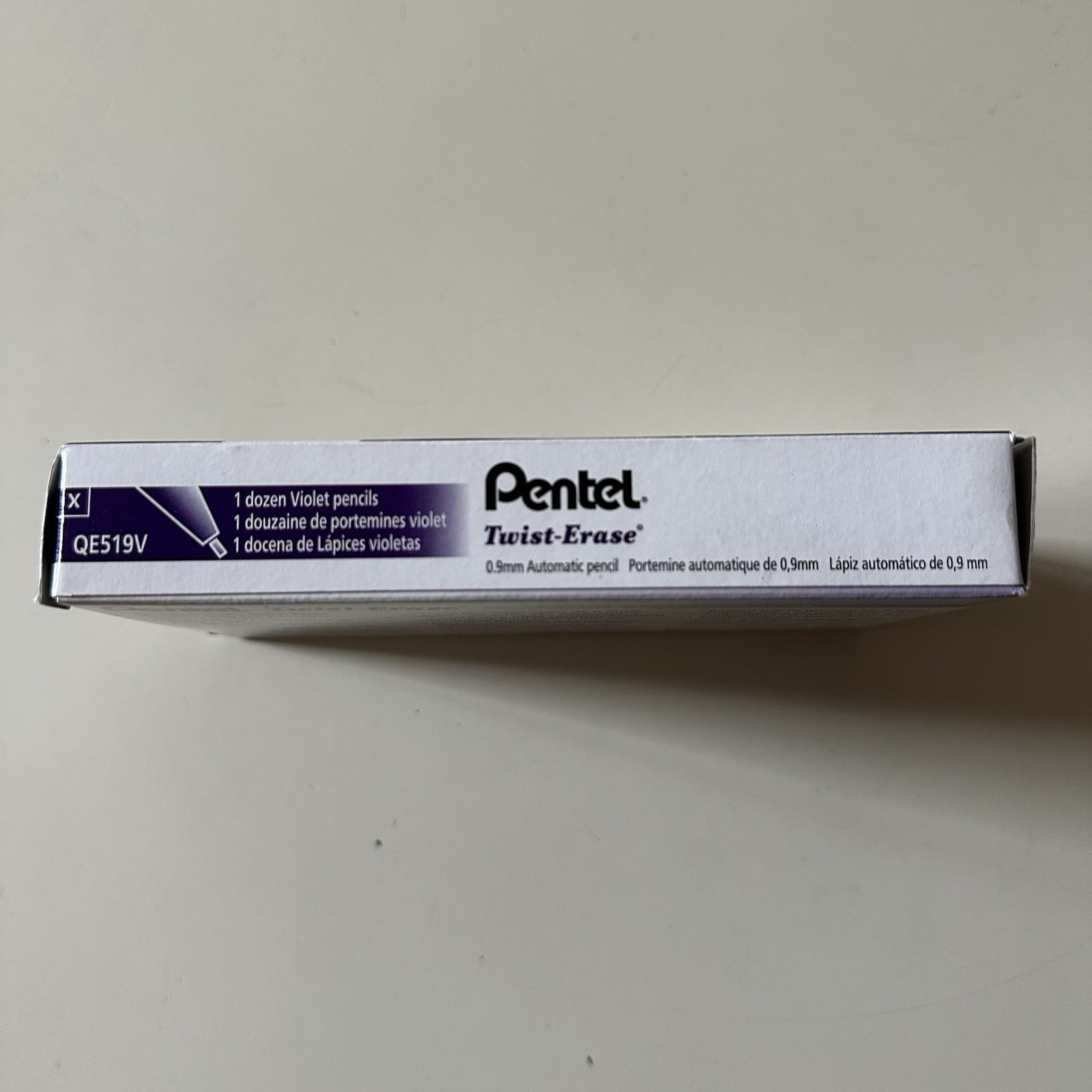 Twist-Erase Mechanical Pencil, (0.9Mm), Violet Barrel, Box of 12 (QE519V)