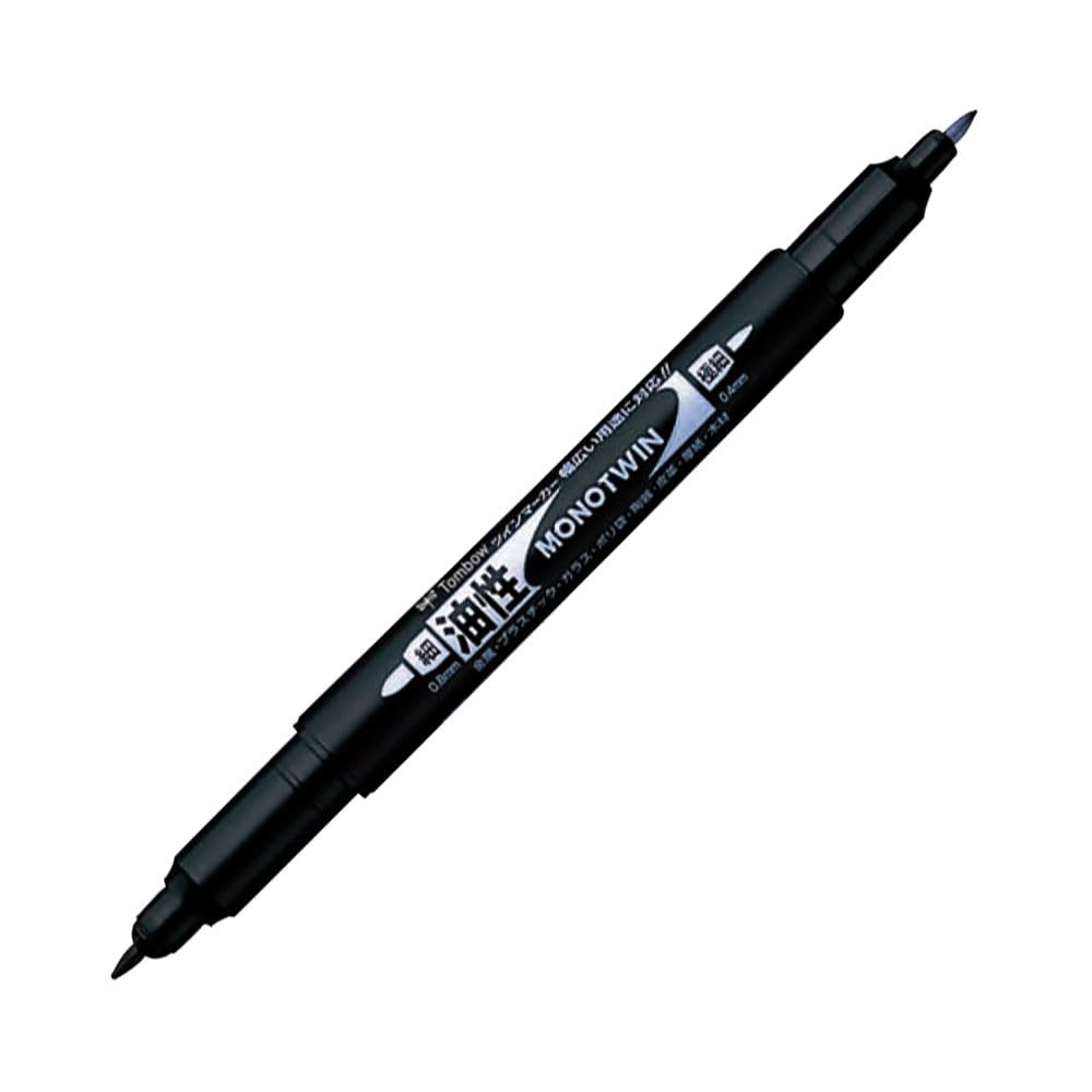 Set of 10 Tombow Pencil Oil-Based Sign Pens Mono Twin Extra Fine E Black OS-TME3