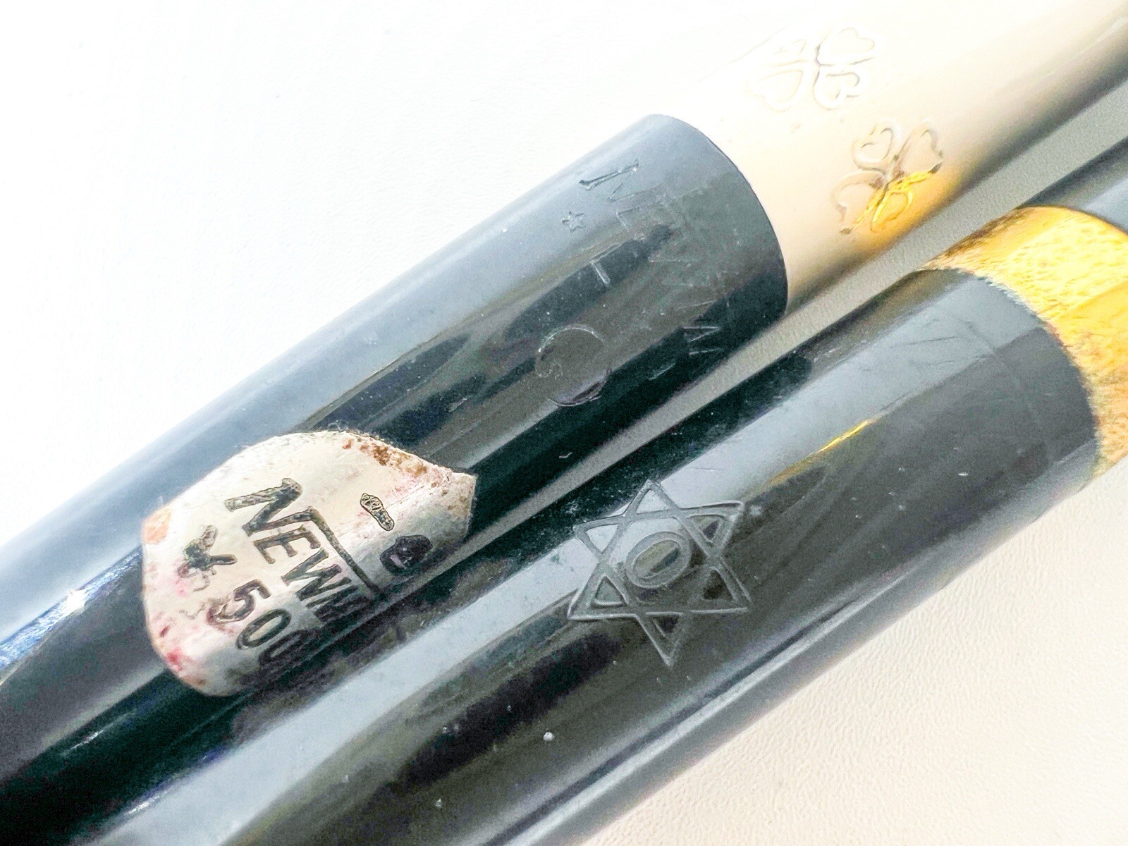 Newman 2pcs Vintage Mechanical Pencil continues twist Very old Historical
