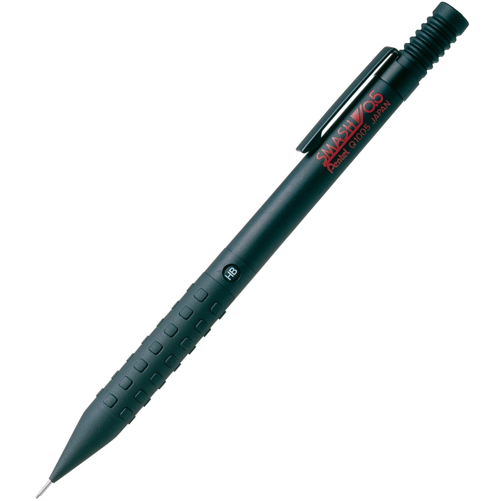 Pentel Mechanical Pencil Smash, 0.5mm (Q1005-1) 1 Count (Pack of 1), Black