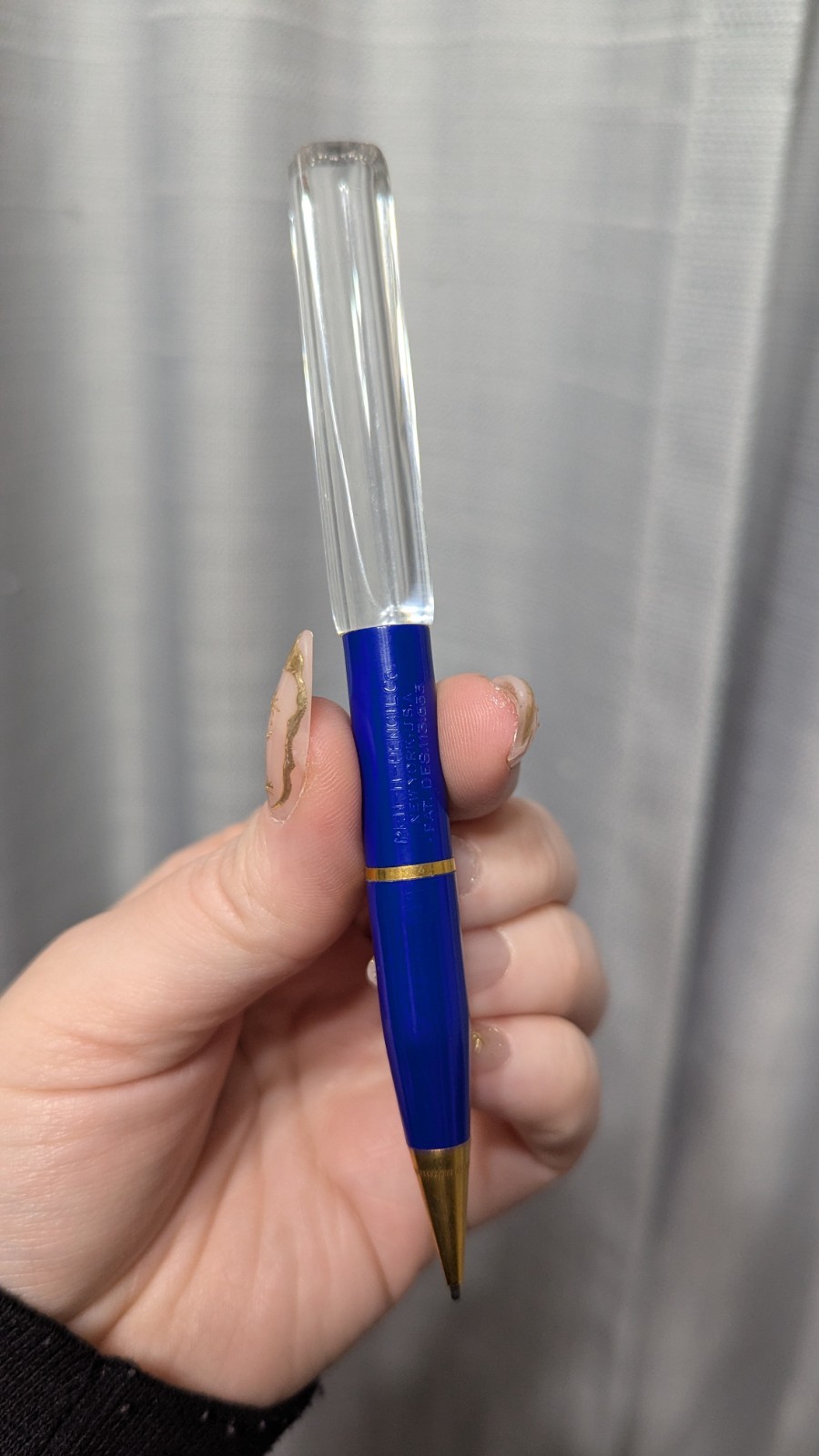 The Marvel Two-in-one Magnifier And Mechanical Pencil Vintage Blue